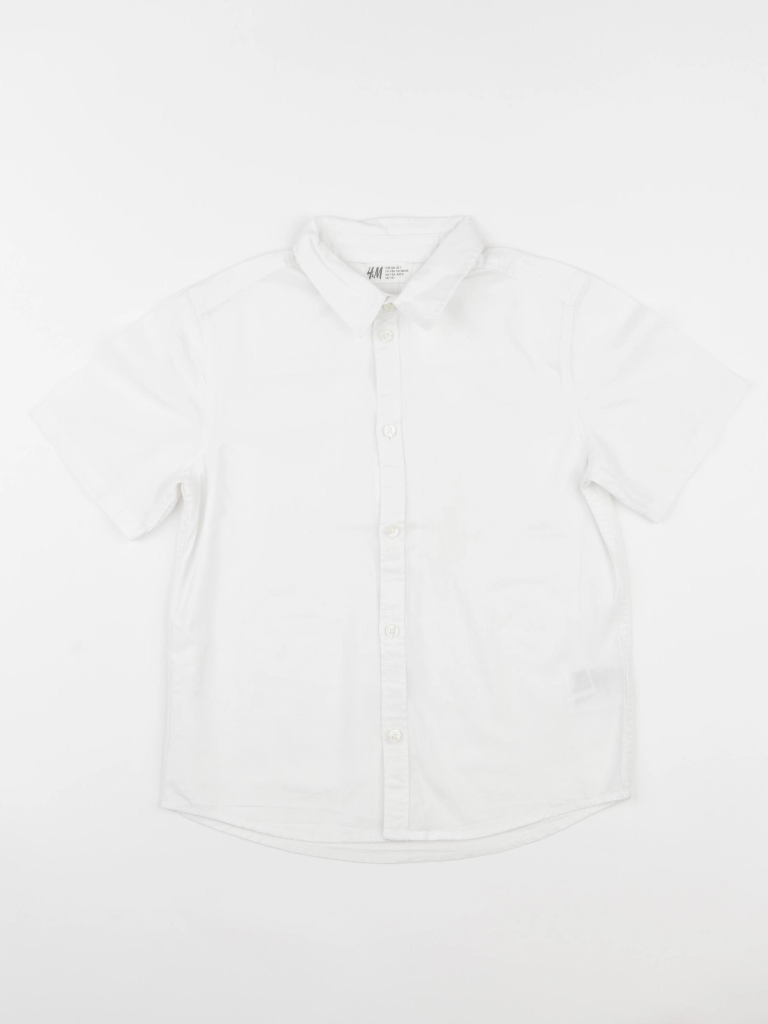H&M - chemise blanc - 7/8 ans