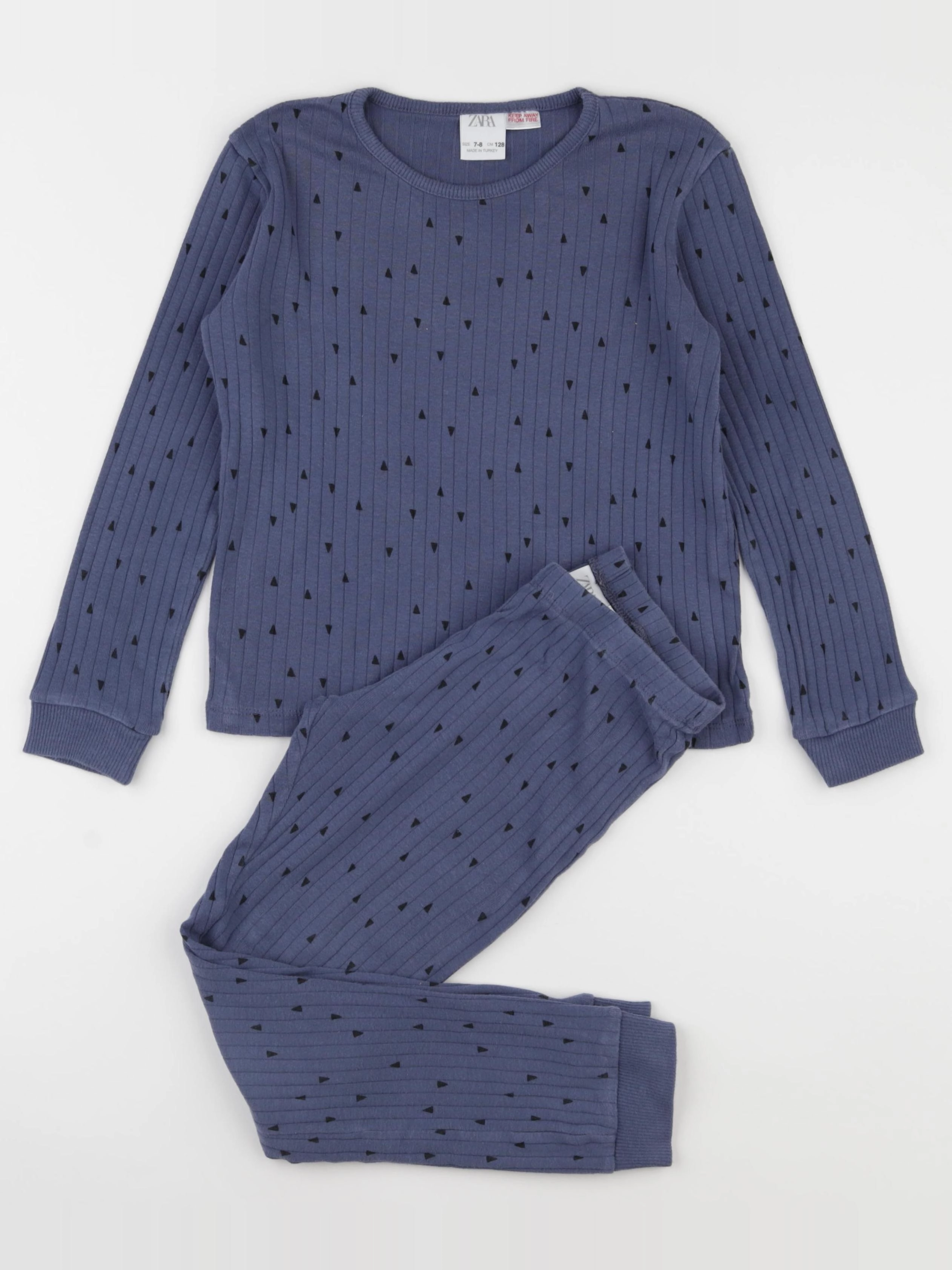 Zara - pyjama bleu - 7/8 ans