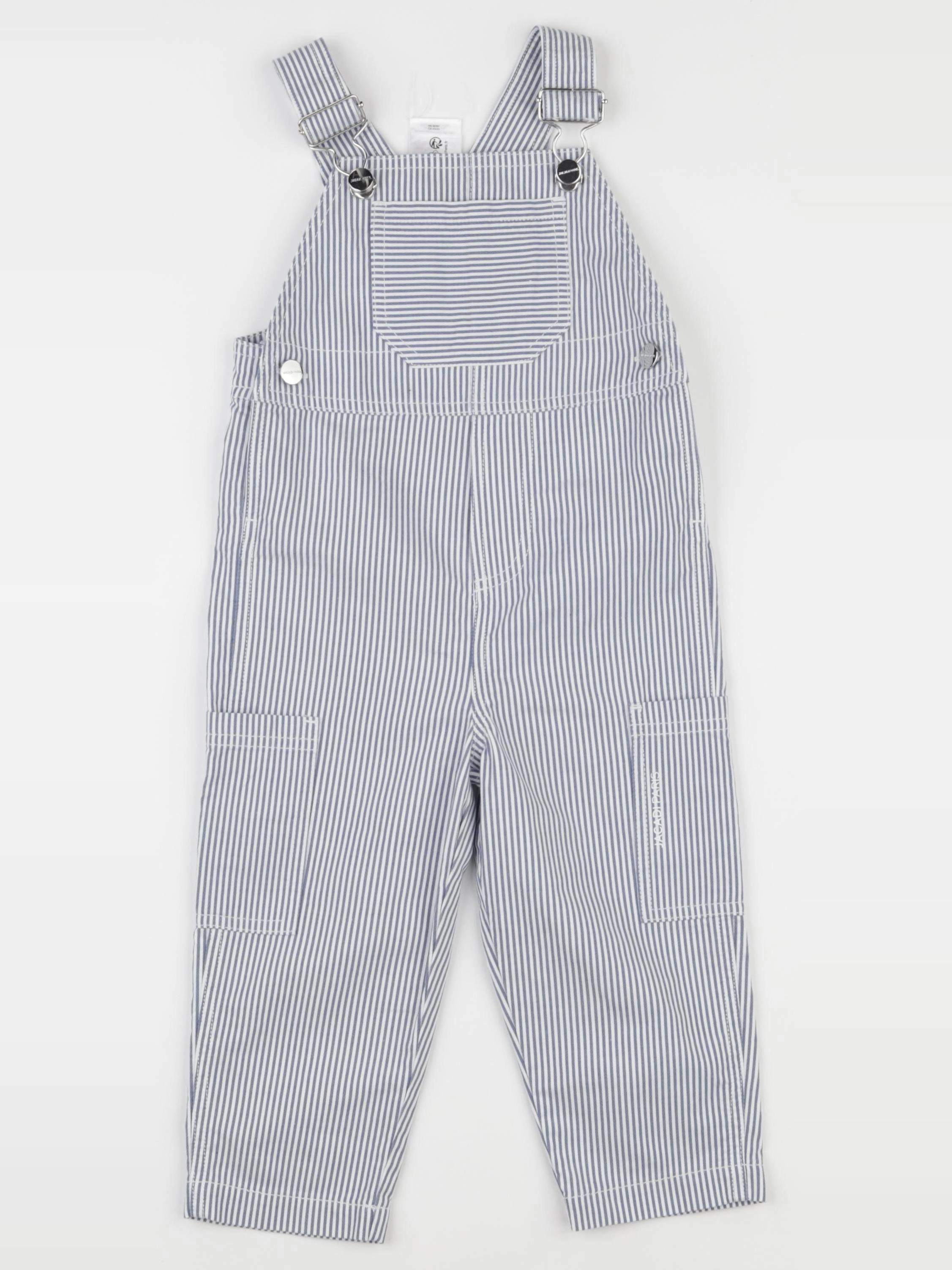Jacadi - salopette bleu, blanc - 24 mois