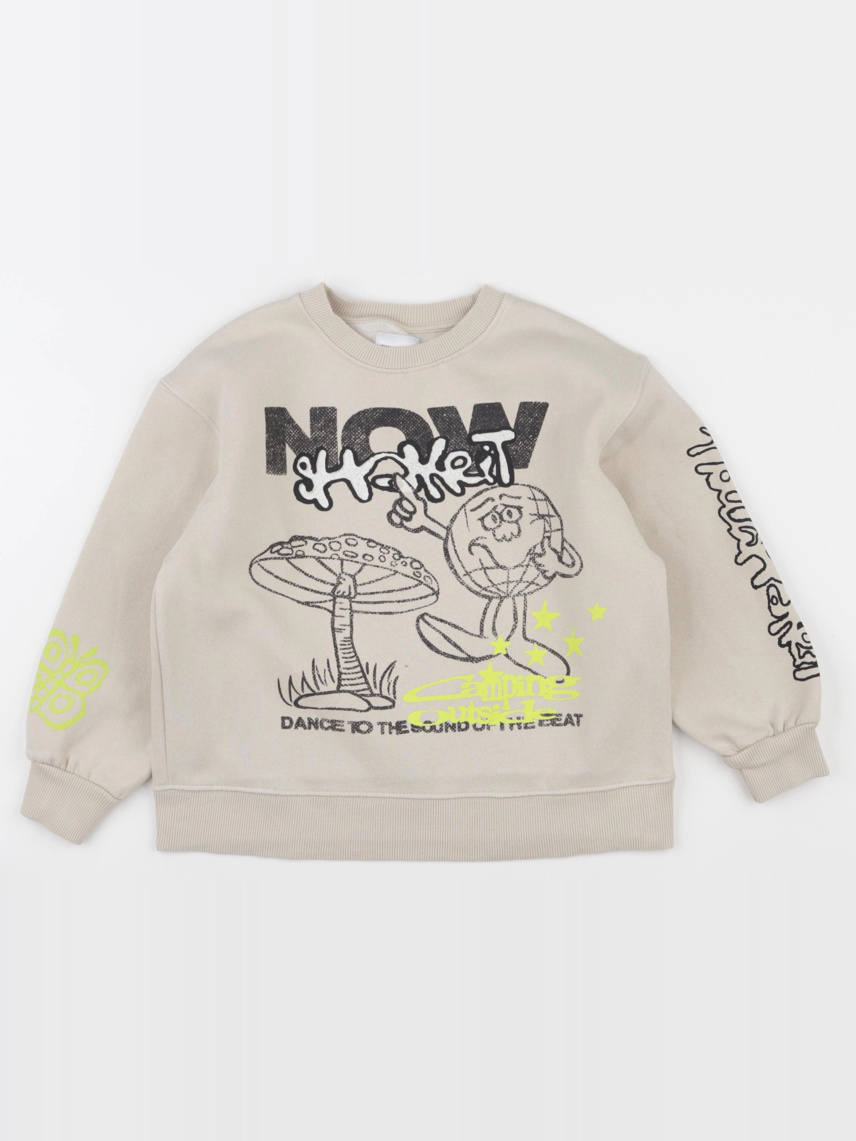 Zara - sweat beige - 8/9 ans
