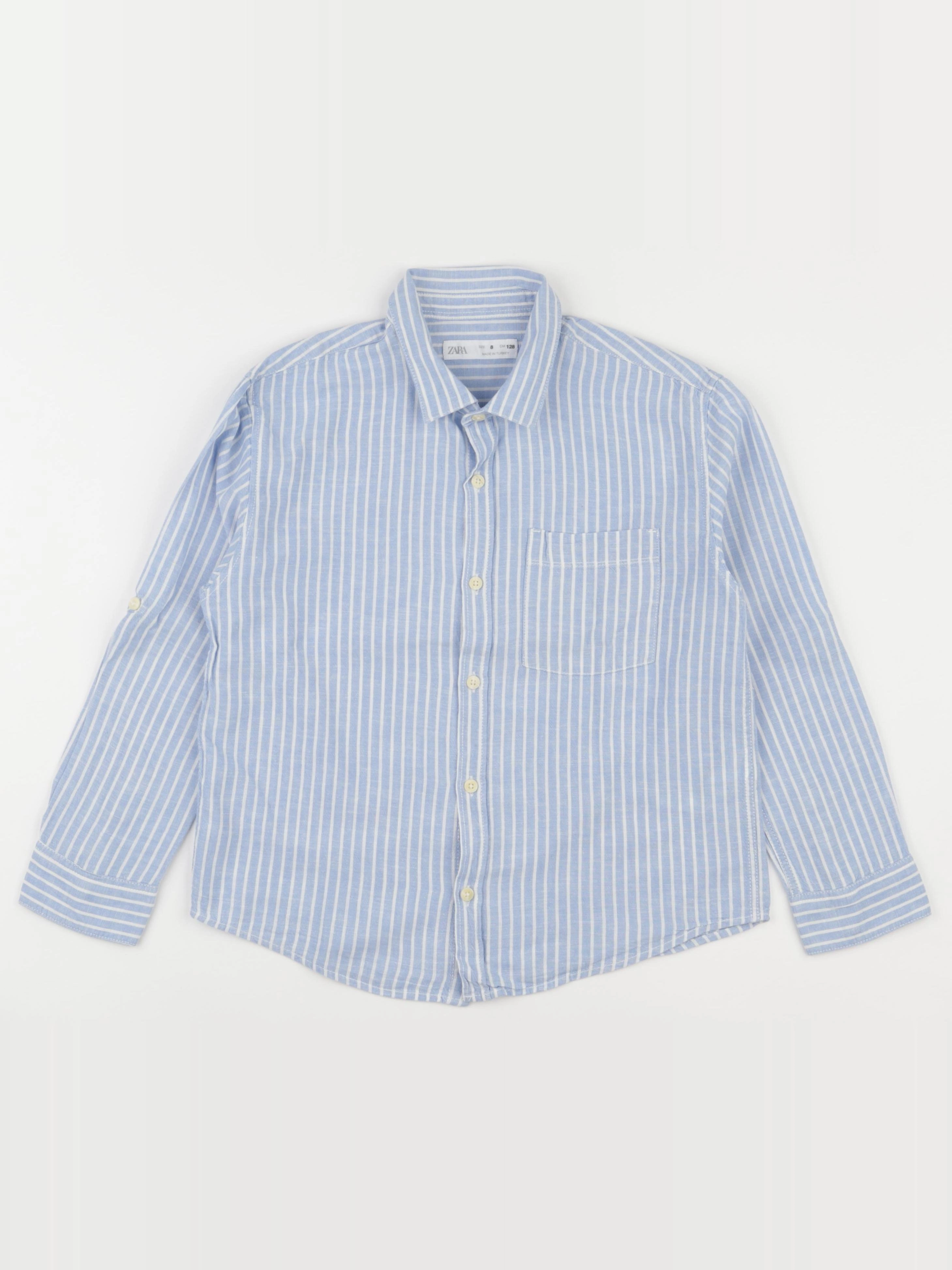 Zara - chemise bleu - 8 ans