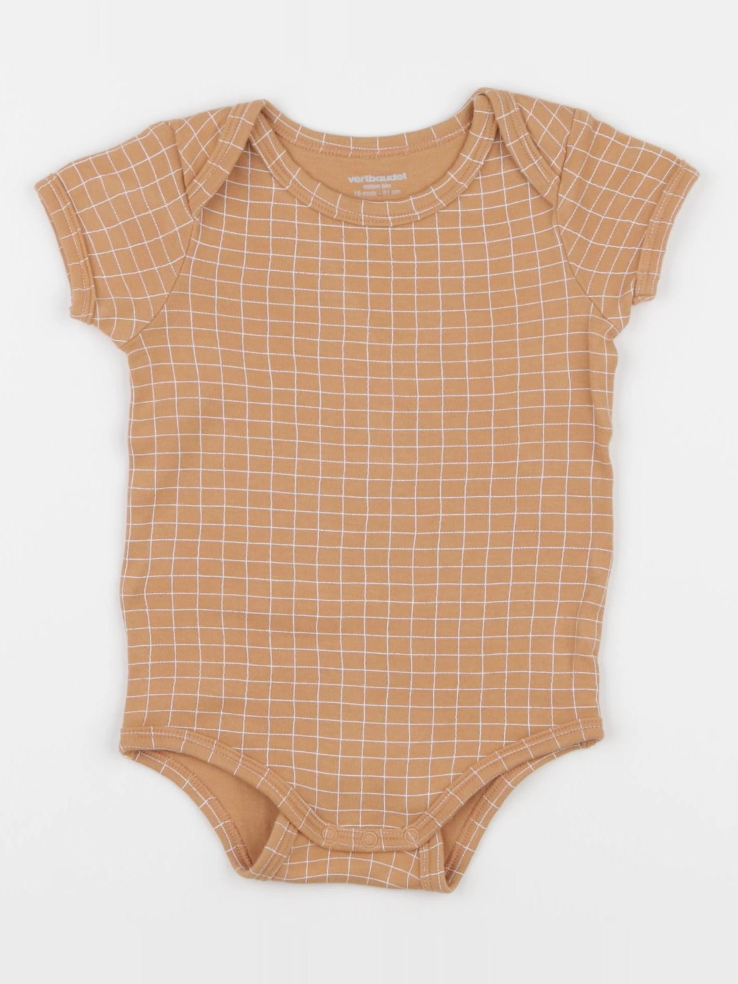 Vertbaudet - body marron - 18 mois