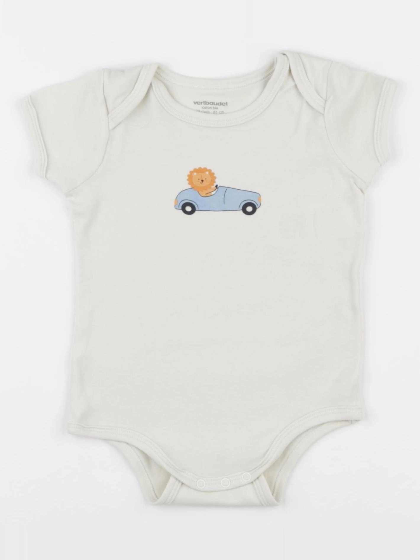 Vertbaudet - body beige - 18 mois