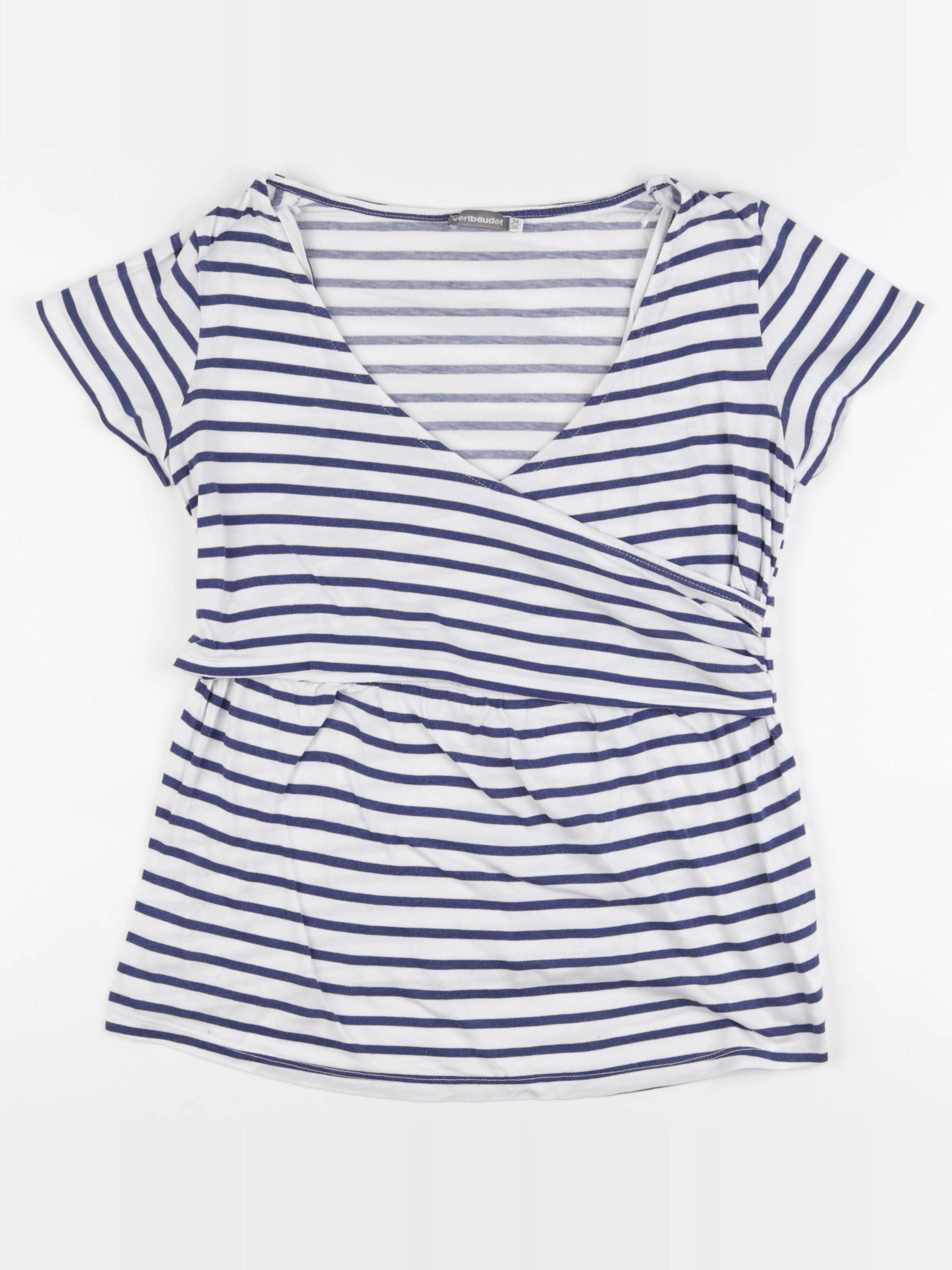 H&M - tee-shirt grossesse bleu - 34 à 36