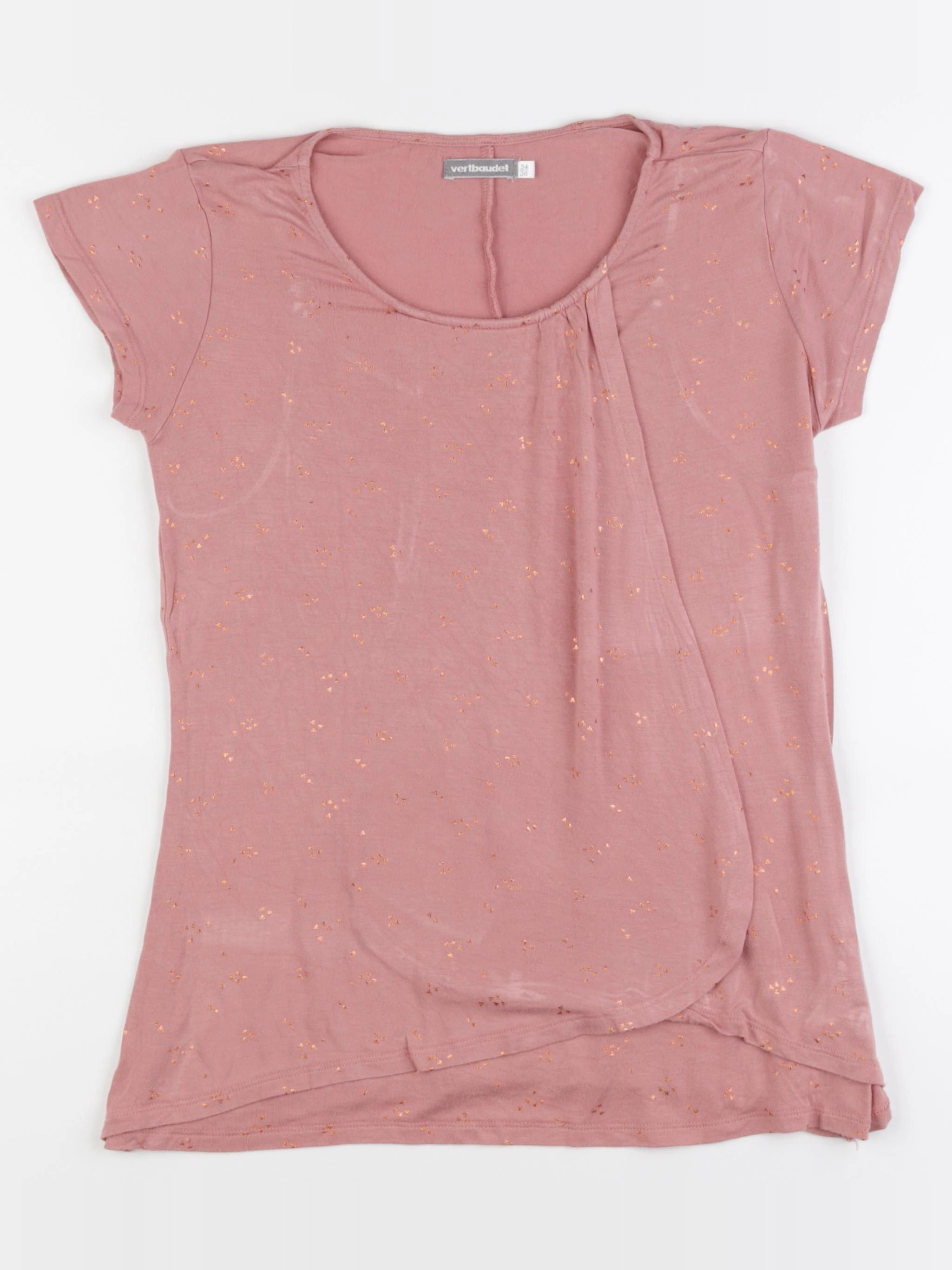 Vertbaudet - tee-shirt grossesse rose - 34 à 36