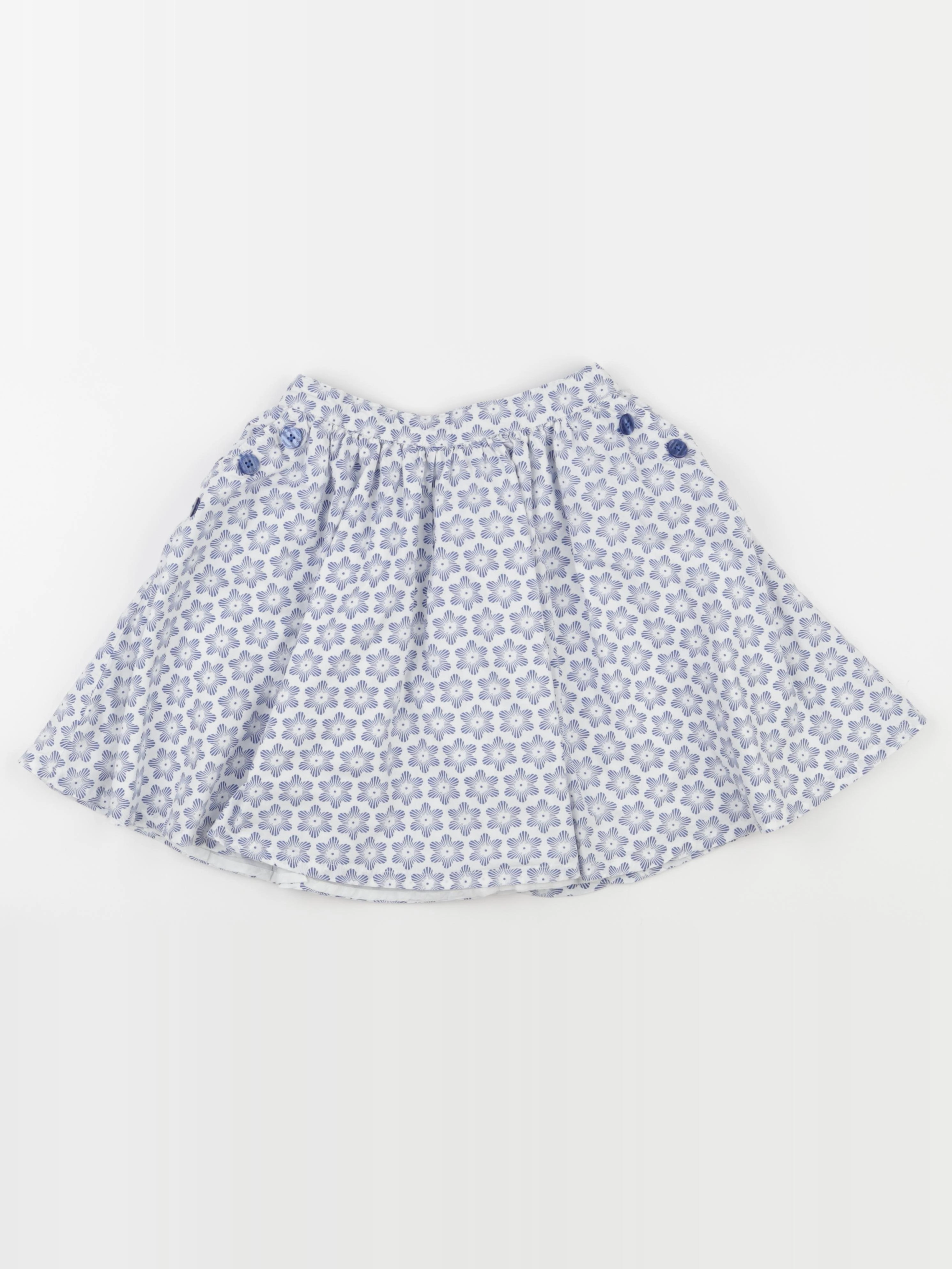 Okaidi - jupe blanc, bleu - 12 ans
