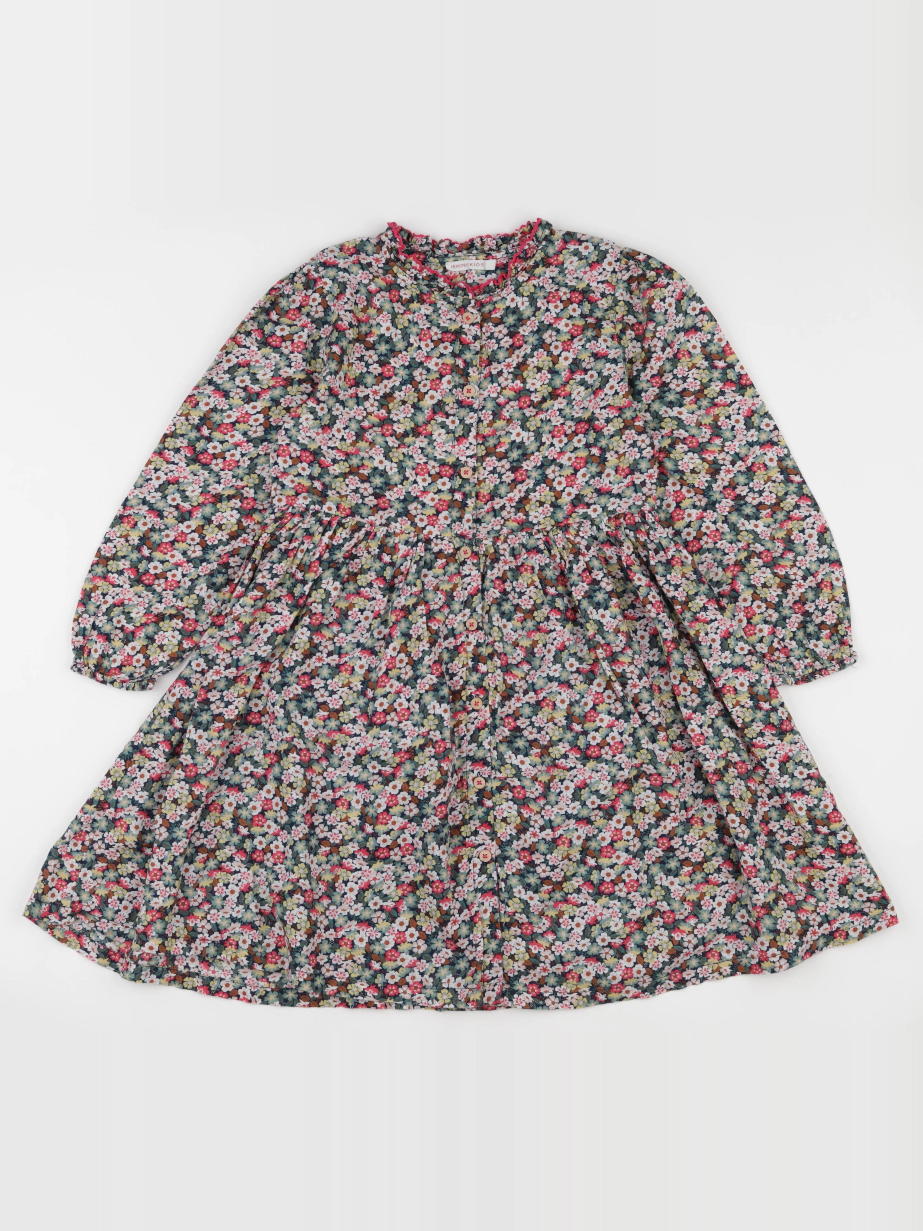 Monoprix - robe multicolore - 10 ans