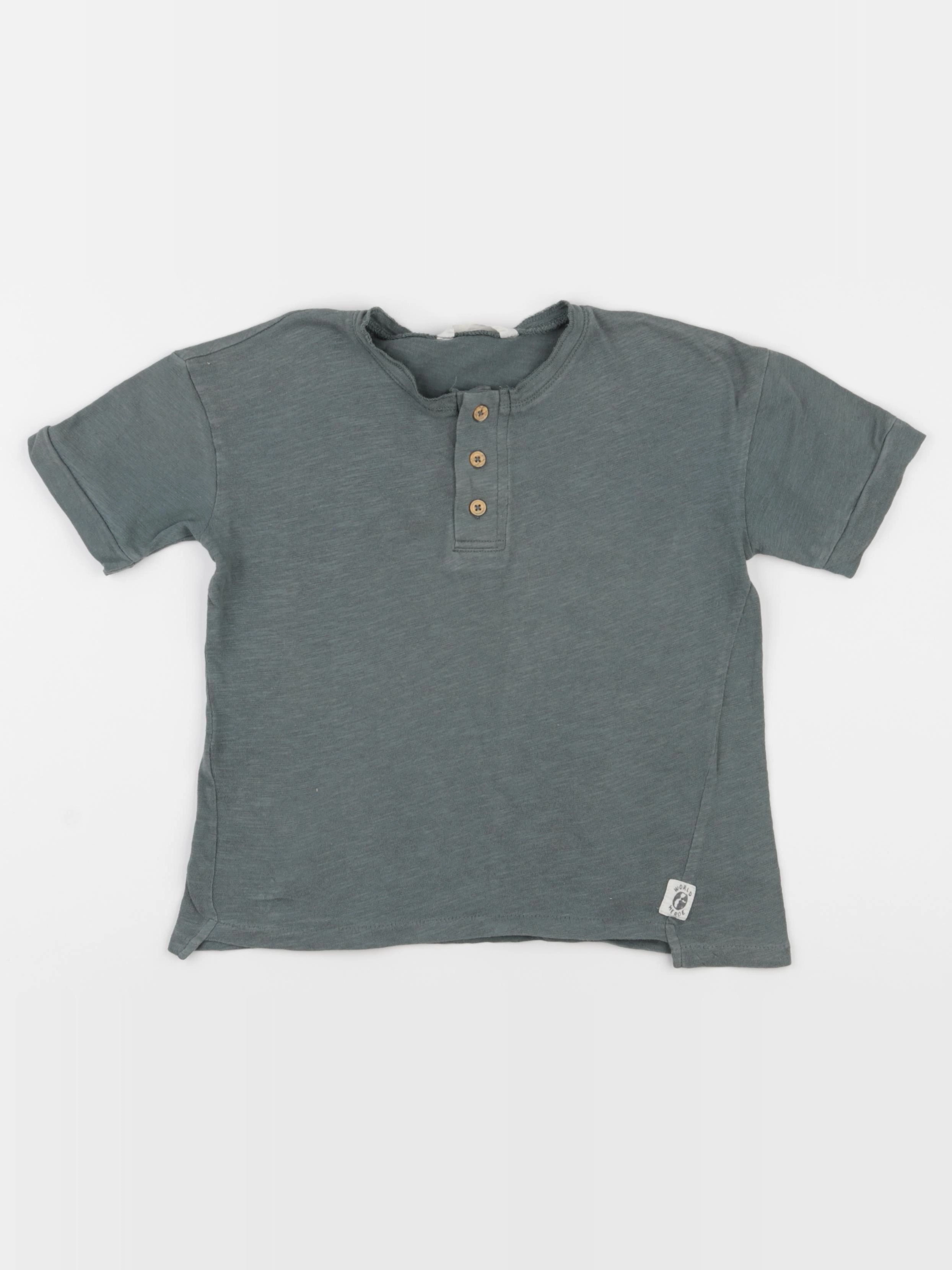 Mango - tee-shirt vert - 5/6 ans