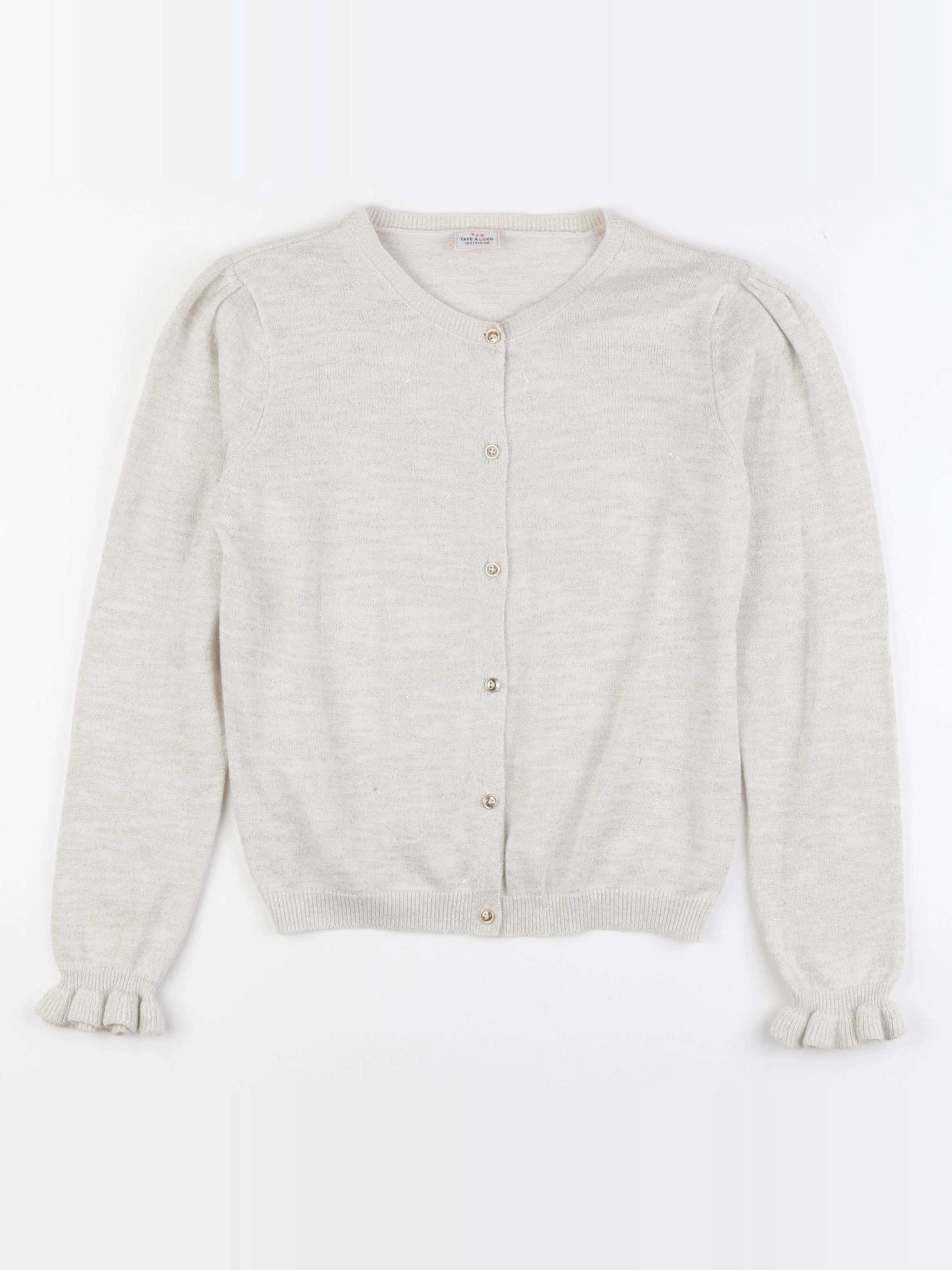Tape à l'oeil - gilet beige, or - 10 ans