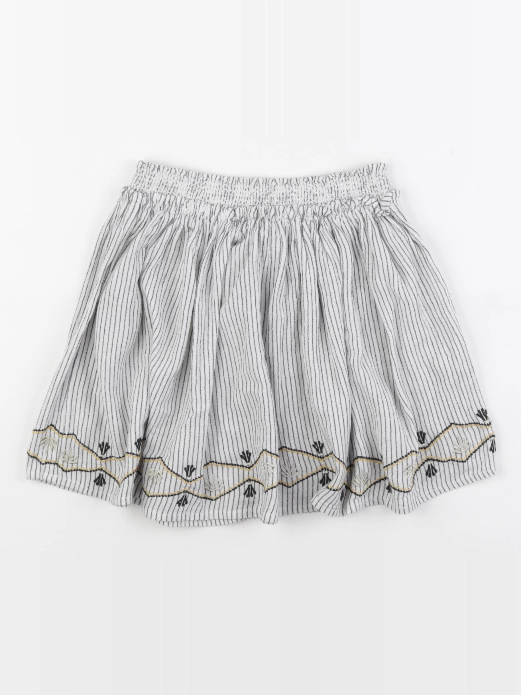 Tape à l'oeil - jupe blanc, noir, or - 5 ans