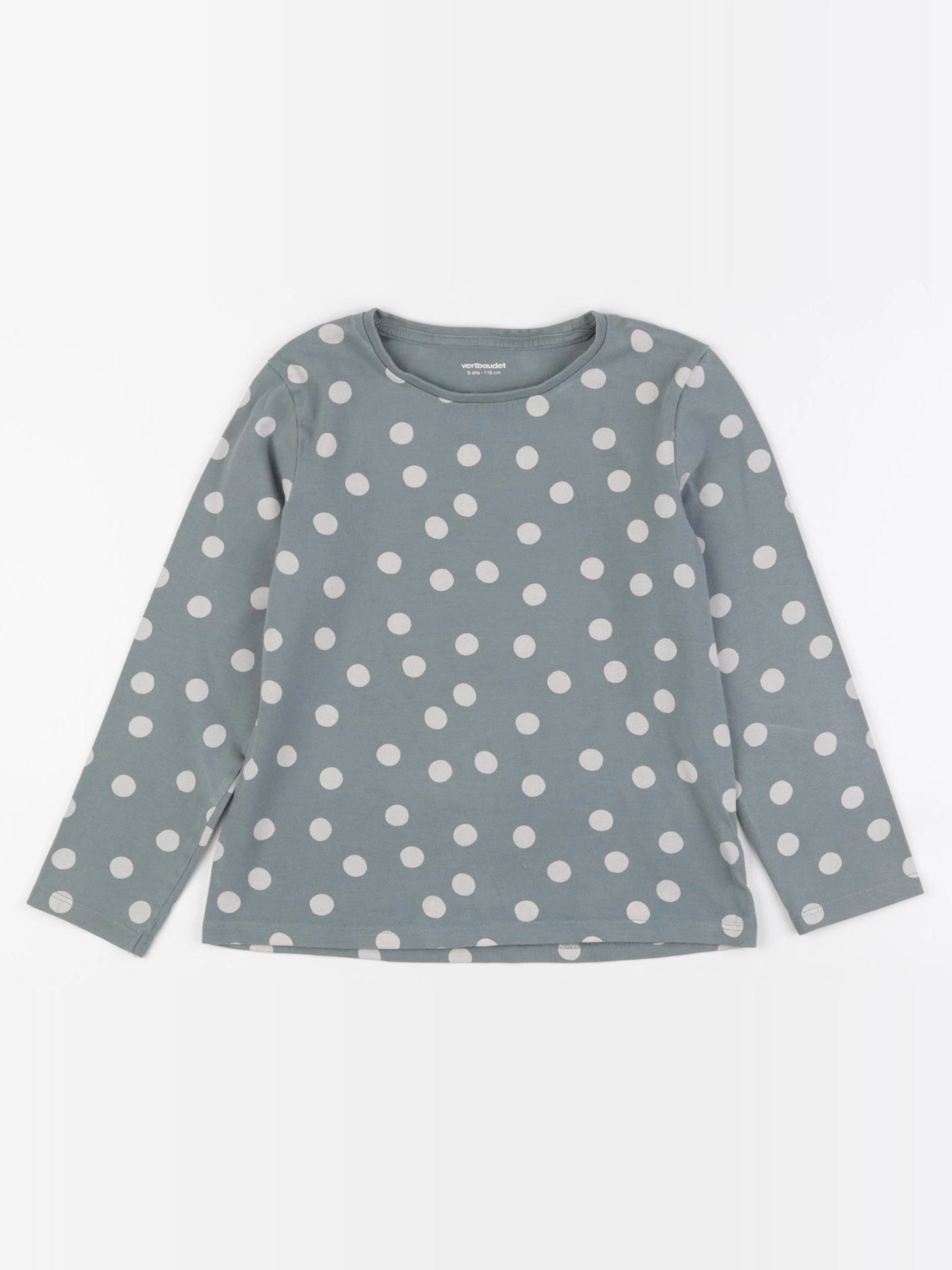 Vertbaudet - tee-shirt vert - 6 ans