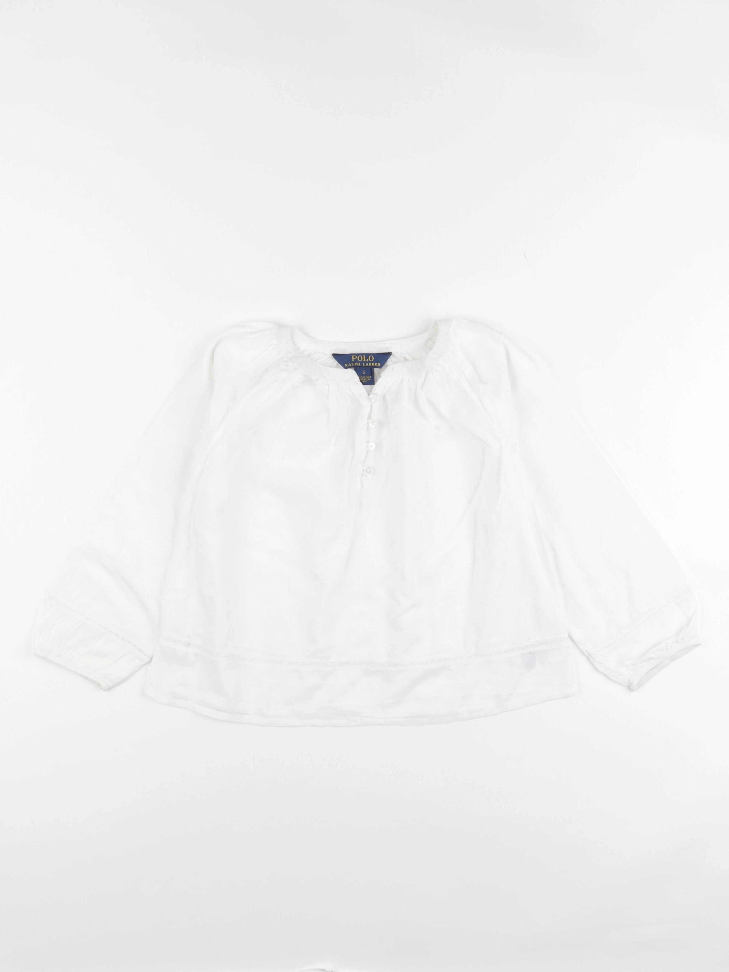 Ralph Lauren - blouse blanc - 5 ans