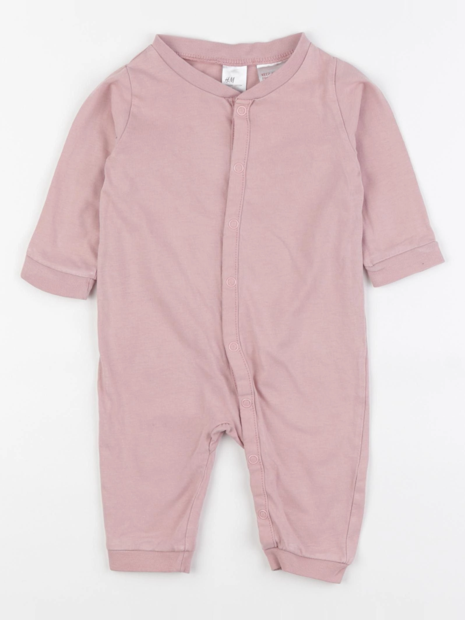 H&M - pyjama coton rose - 3 mois