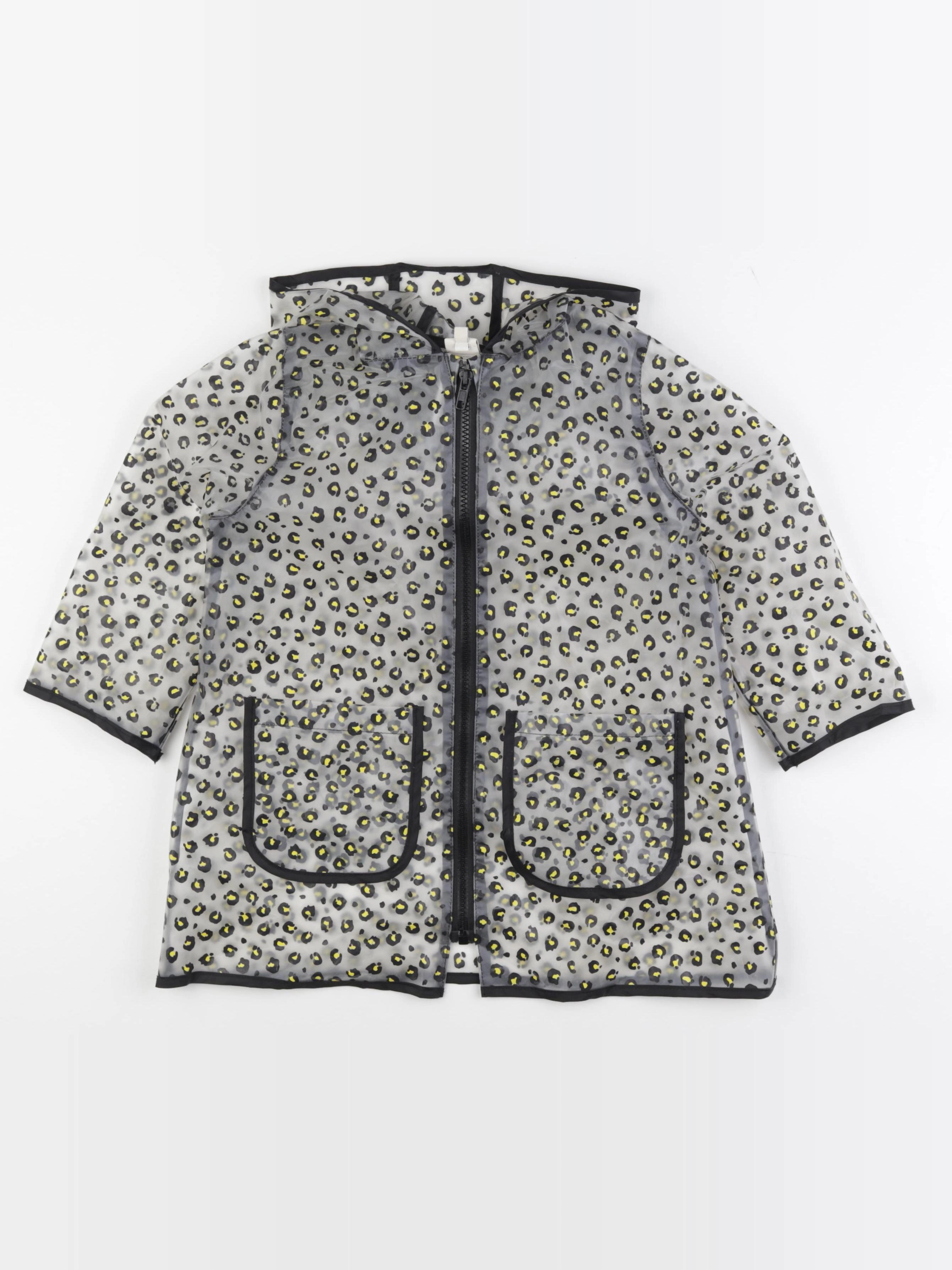 Bonton - imperméable jaune, noir - 4 ans