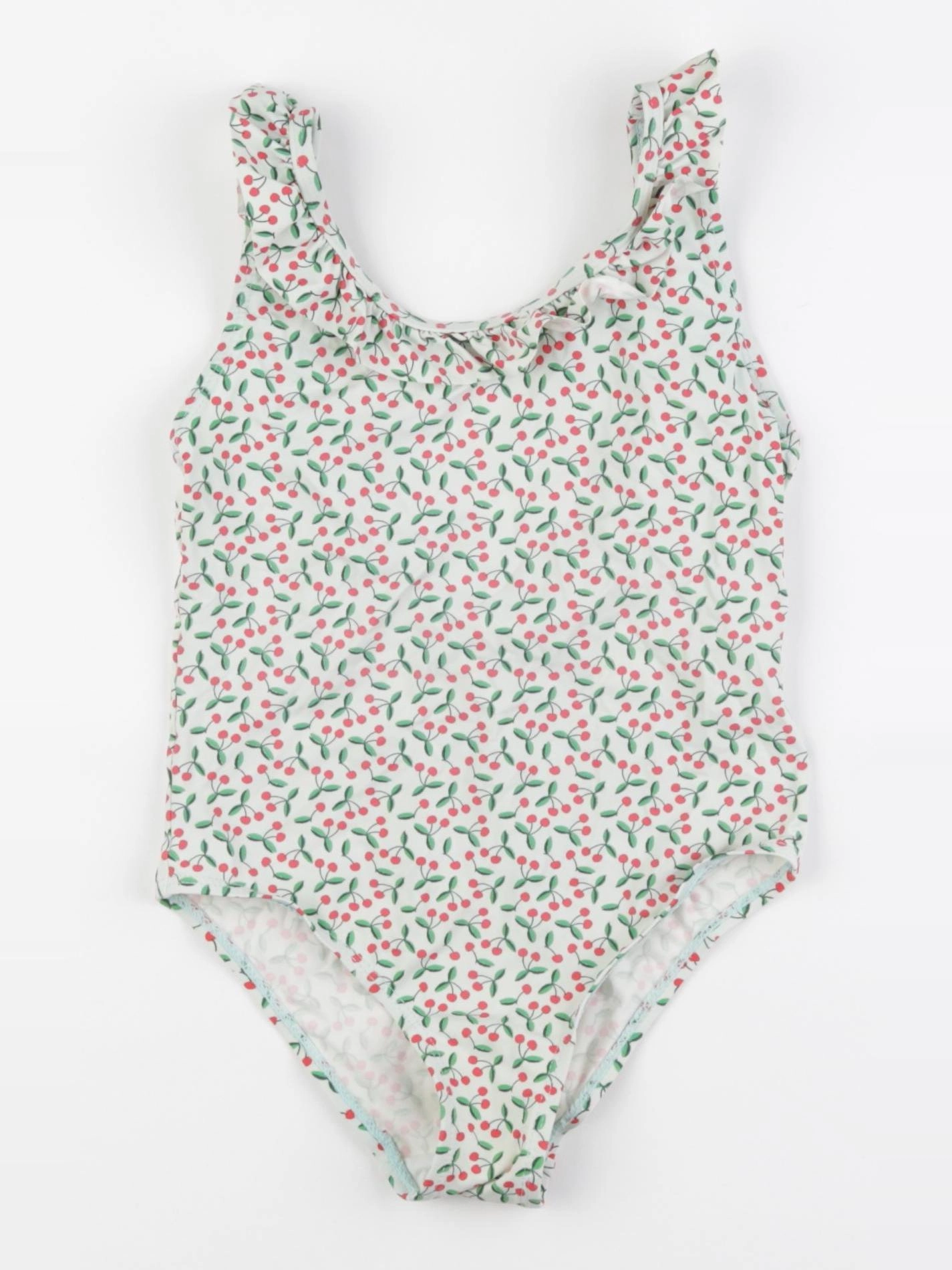 Monoprix - maillot de bain vert, rouge - 6 ans