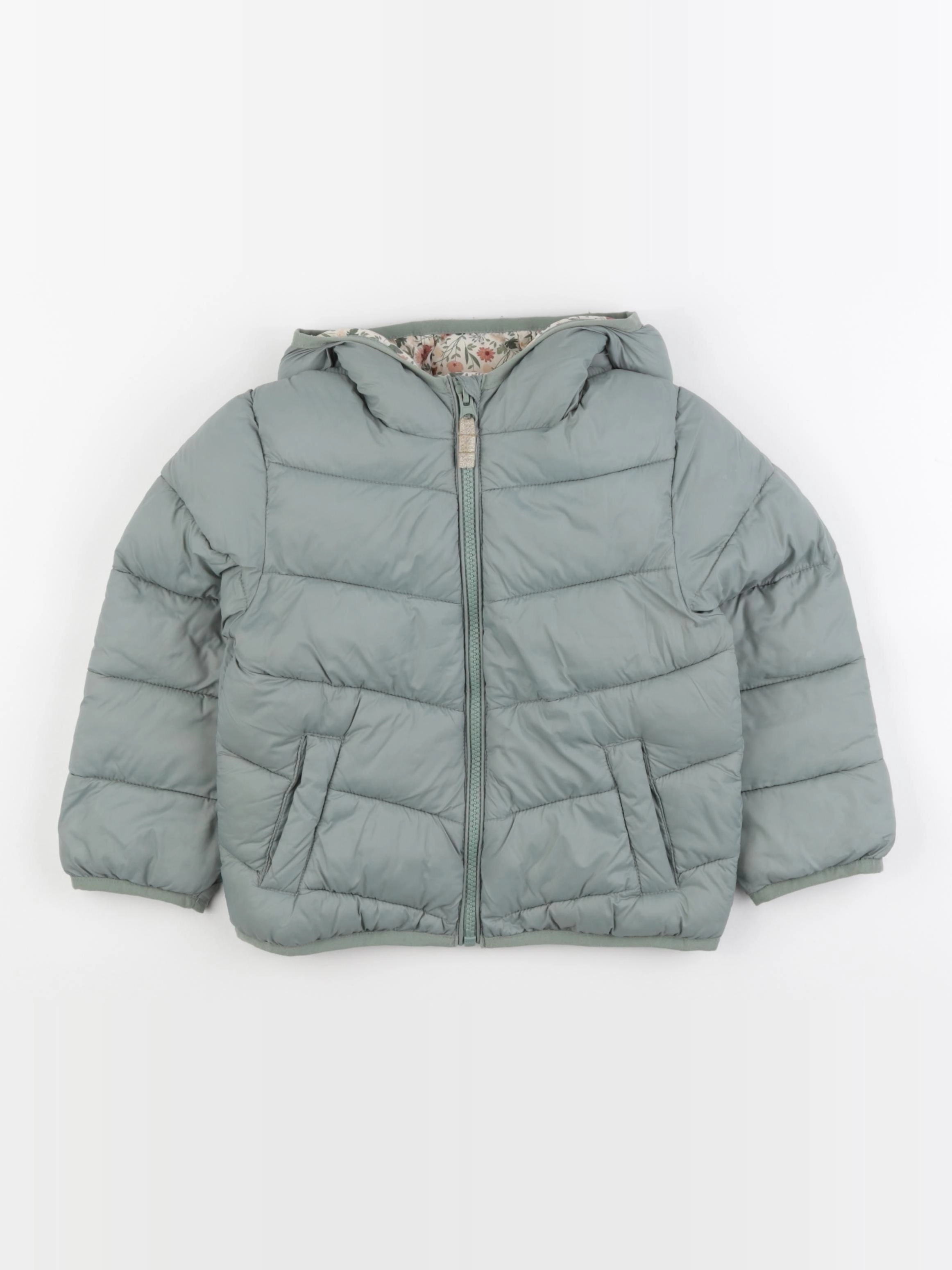 Vertbaudet - doudoune vert - 5 ans