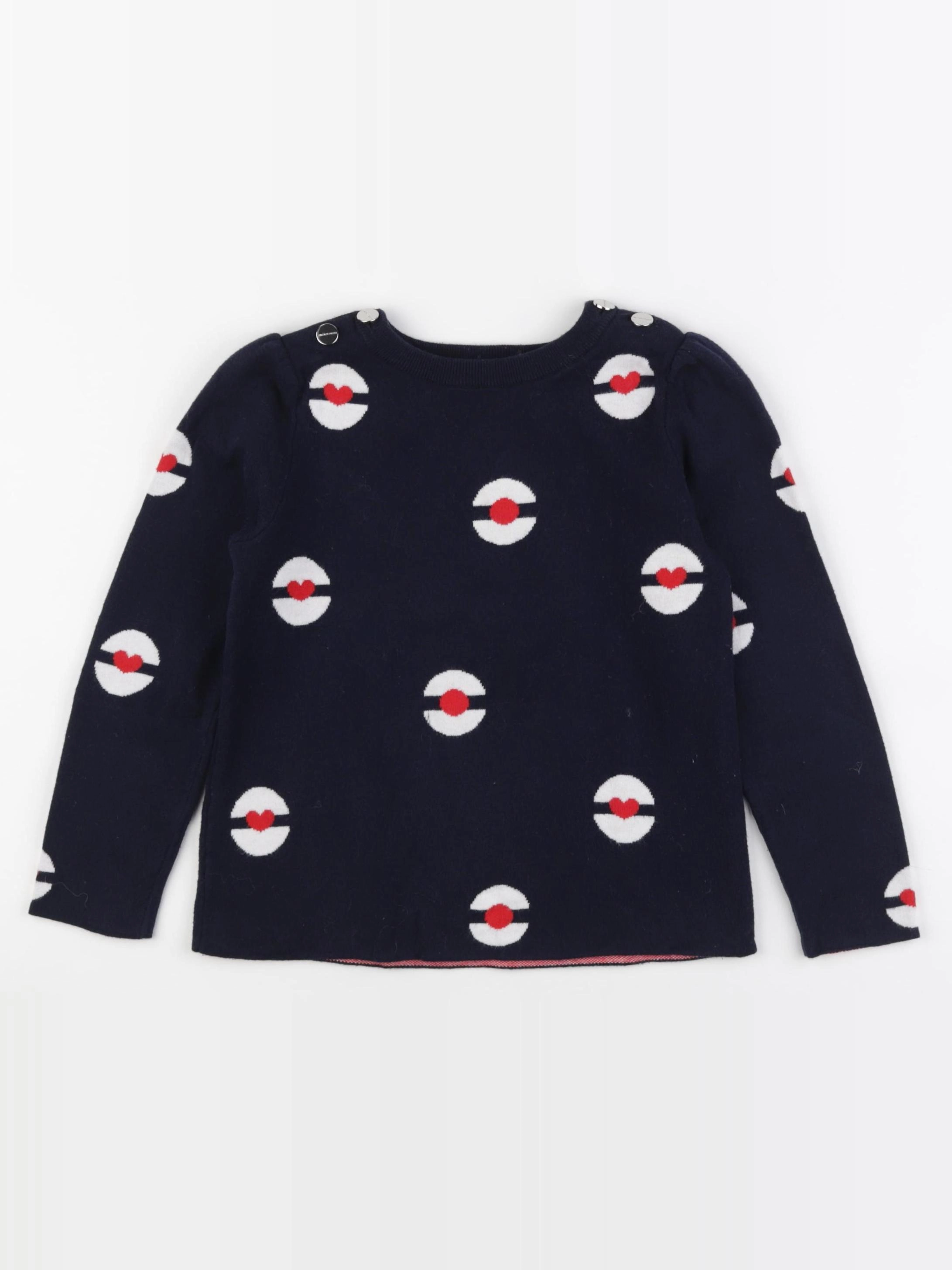 Jacadi - pull bleu - 6 ans