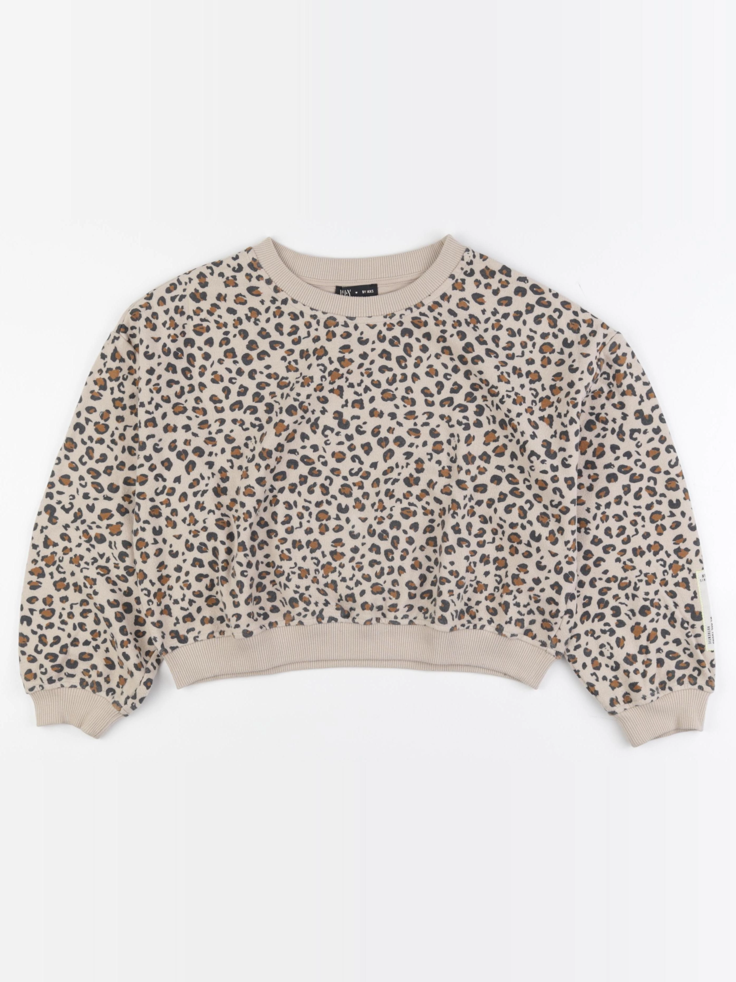 IKKS - sweat beige, marron - 12 ans