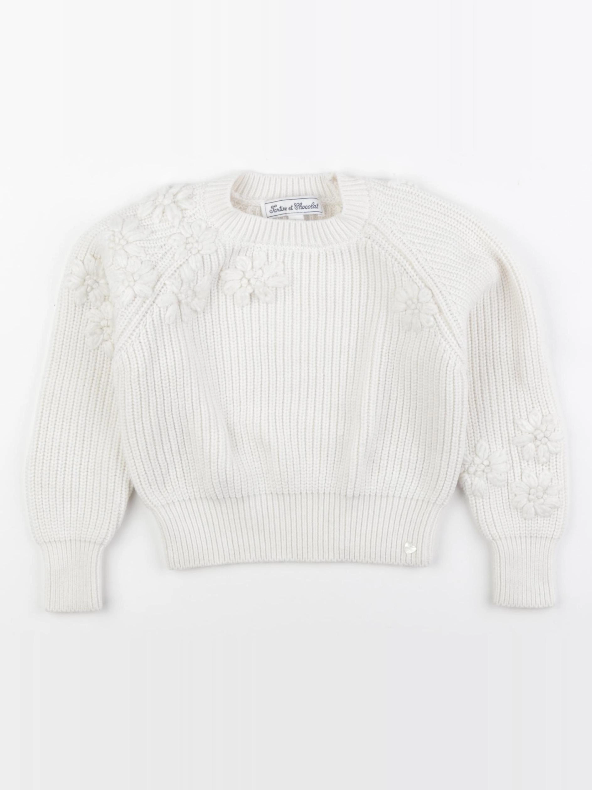 Tartine & Chocolat - pull blanc - 6 ans