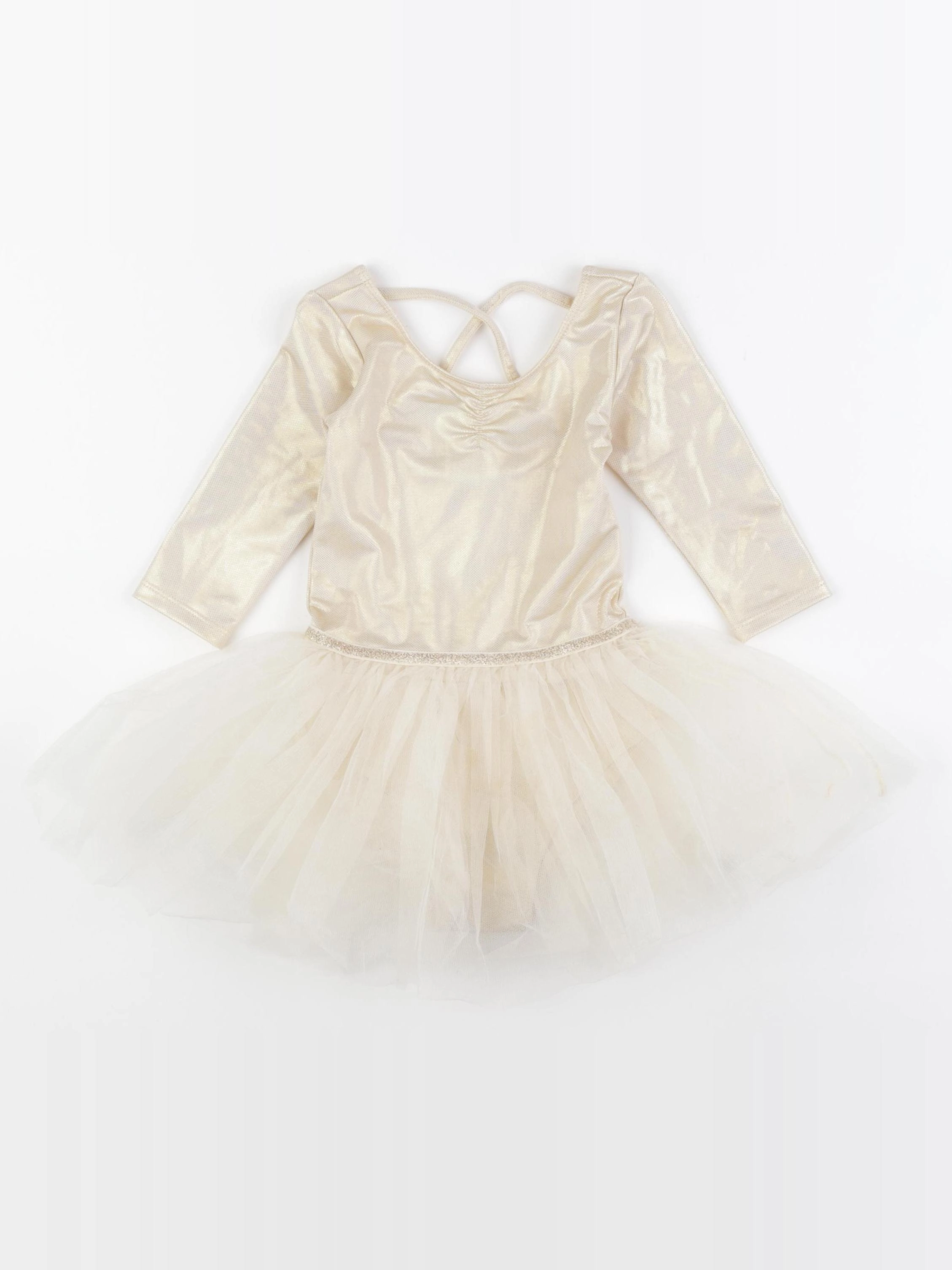 H&M - robe or - 2/4 ans