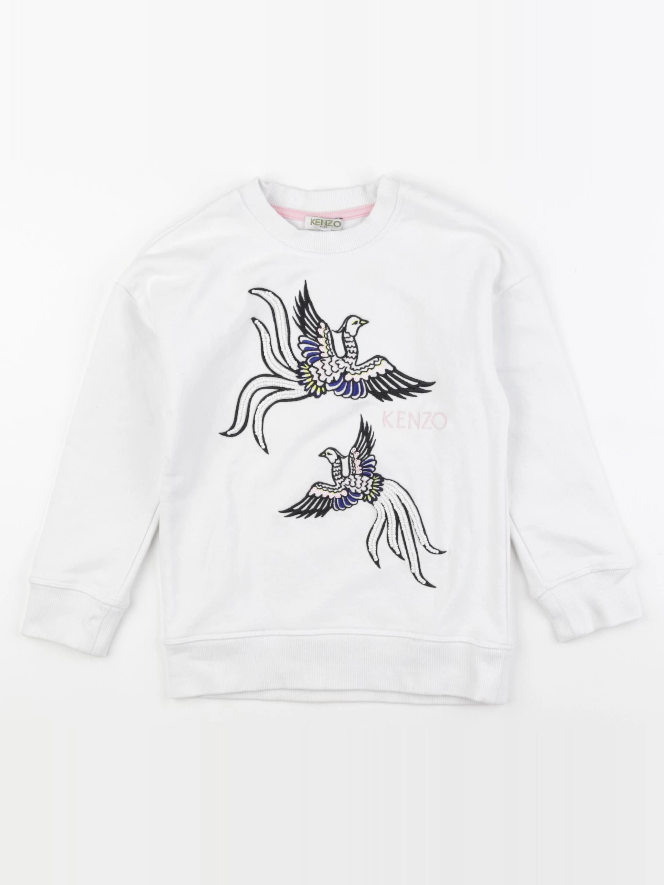 Kenzo - sweat blanc - 6 ans