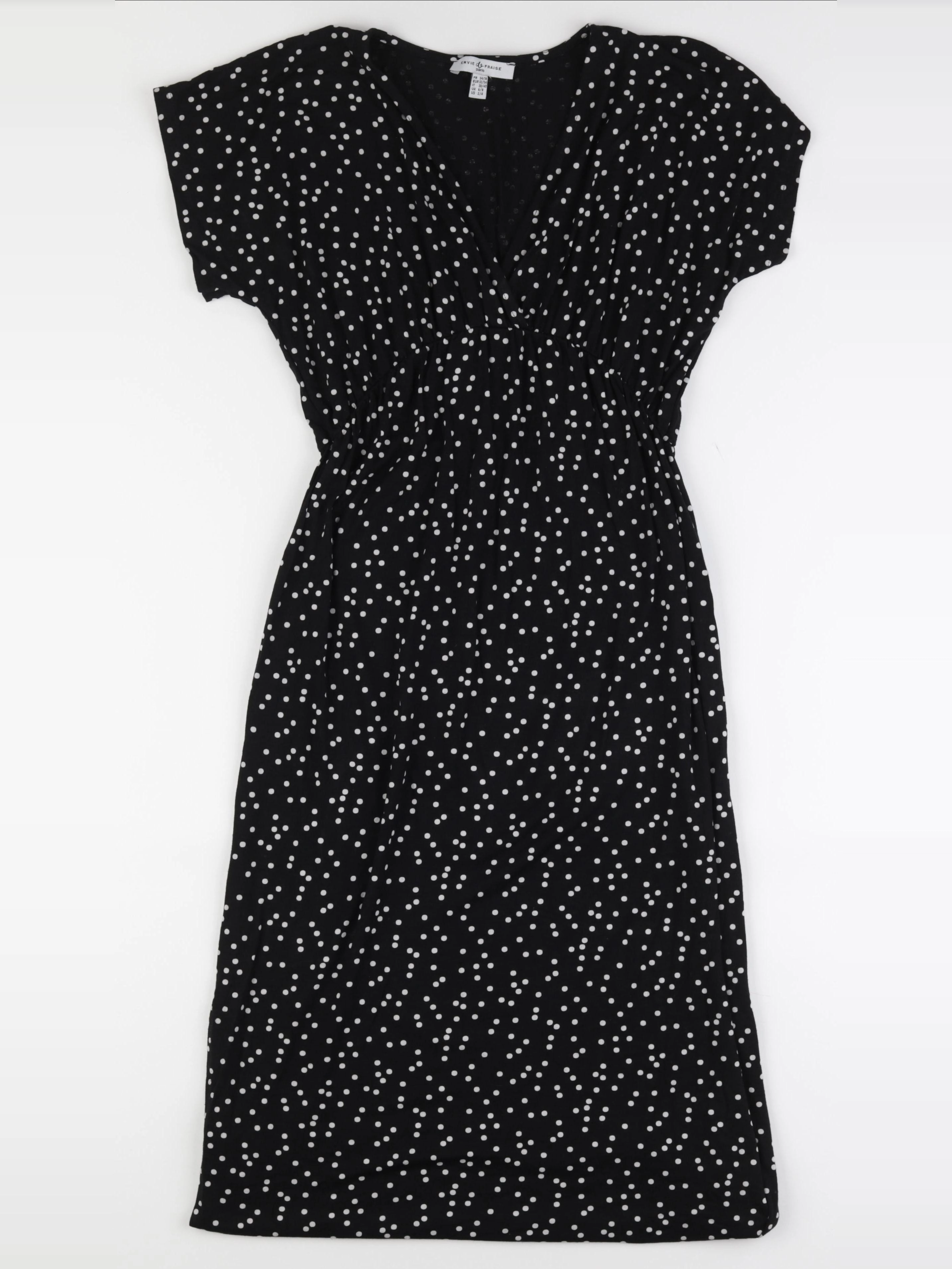 Envie de fraise - robe grossesse noir, blanc - 34 à 36