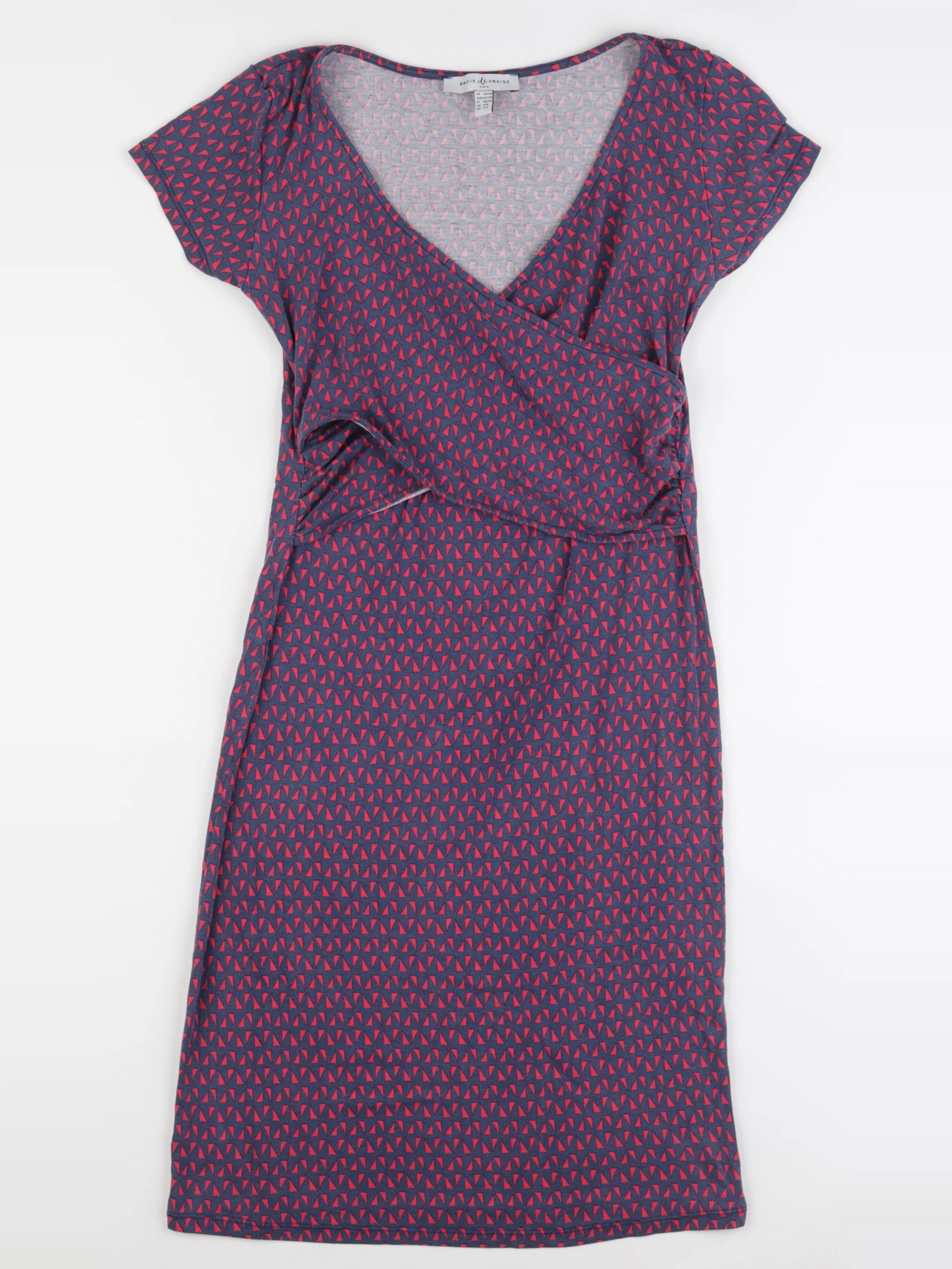 Envie de fraise - robe grossesse bleu, rouge - 34 à 36