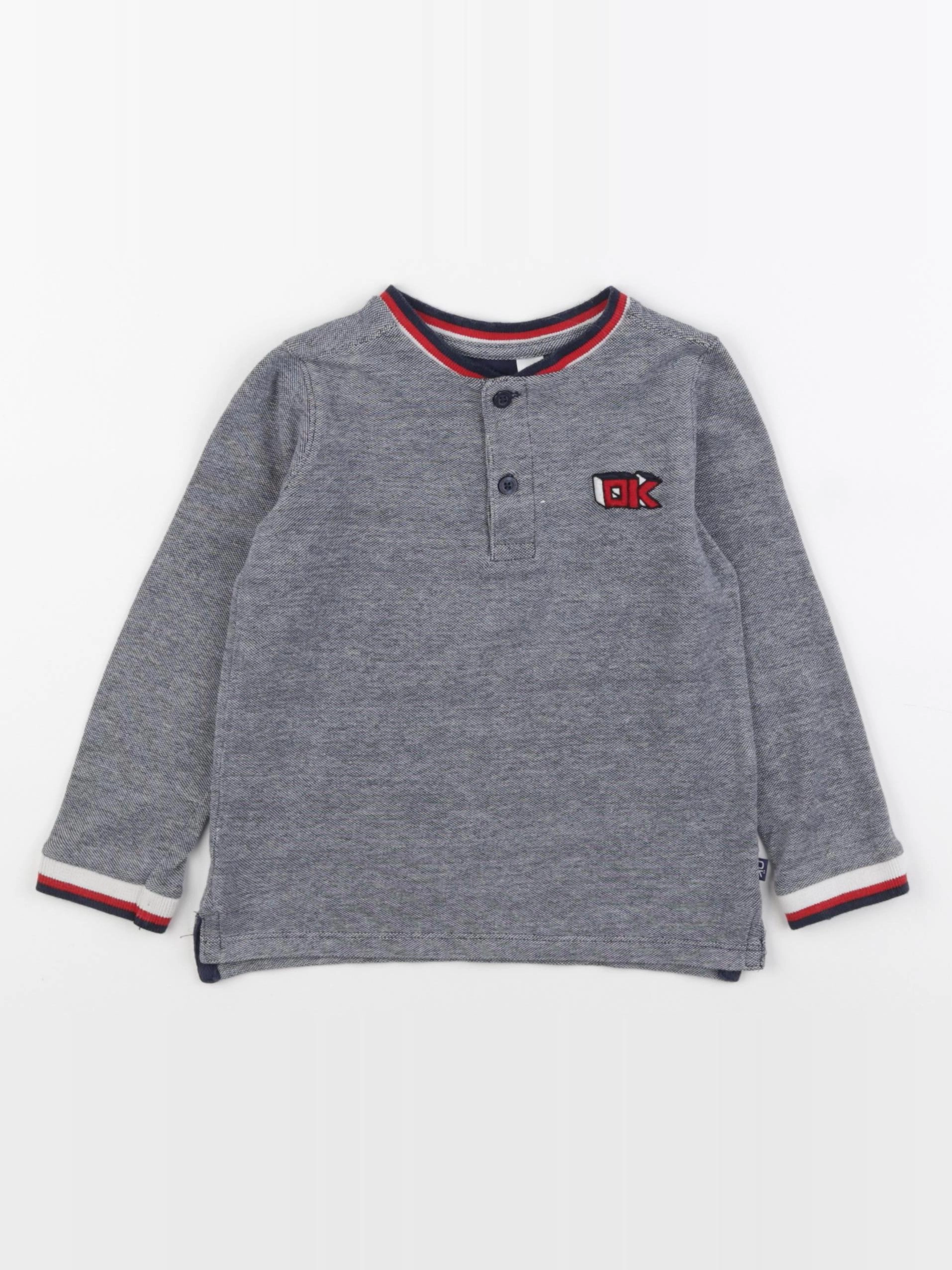 Okaidi - polo bleu - 3 ans