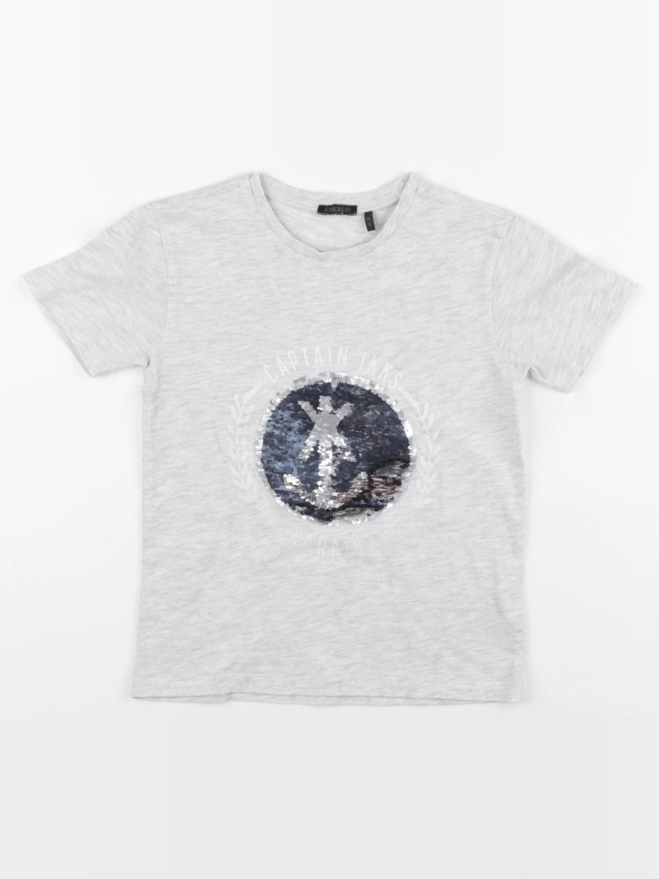 IKKS - tee-shirt gris - 6 ans