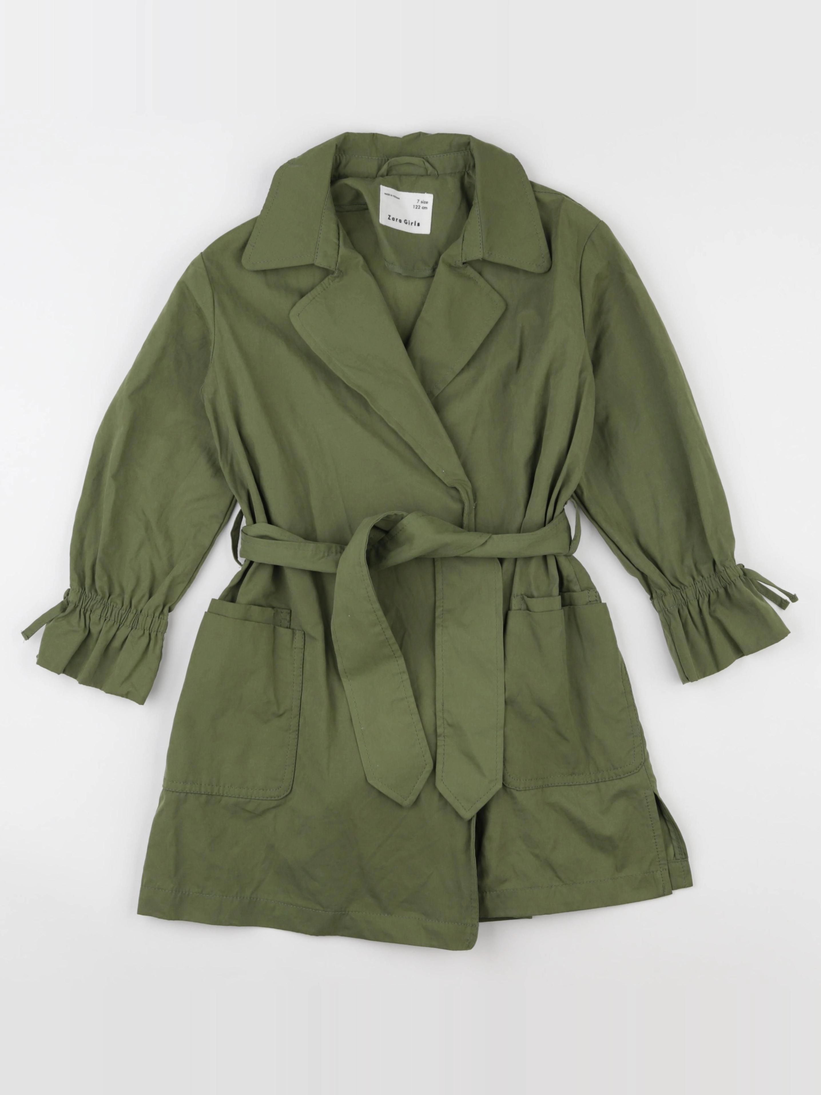 Zara - trench vert - 7 ans