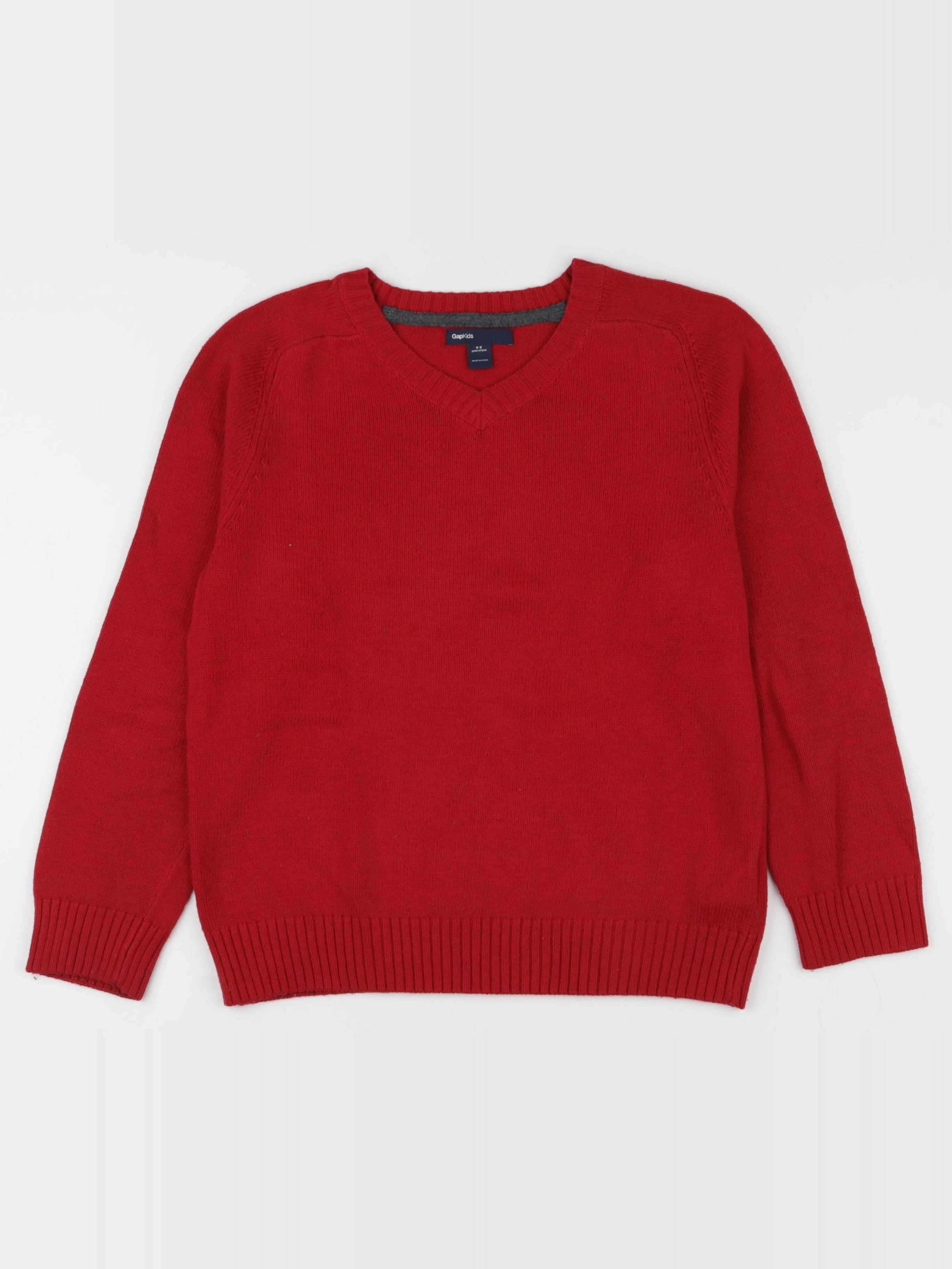 GAP - pull rouge - 8/9 ans