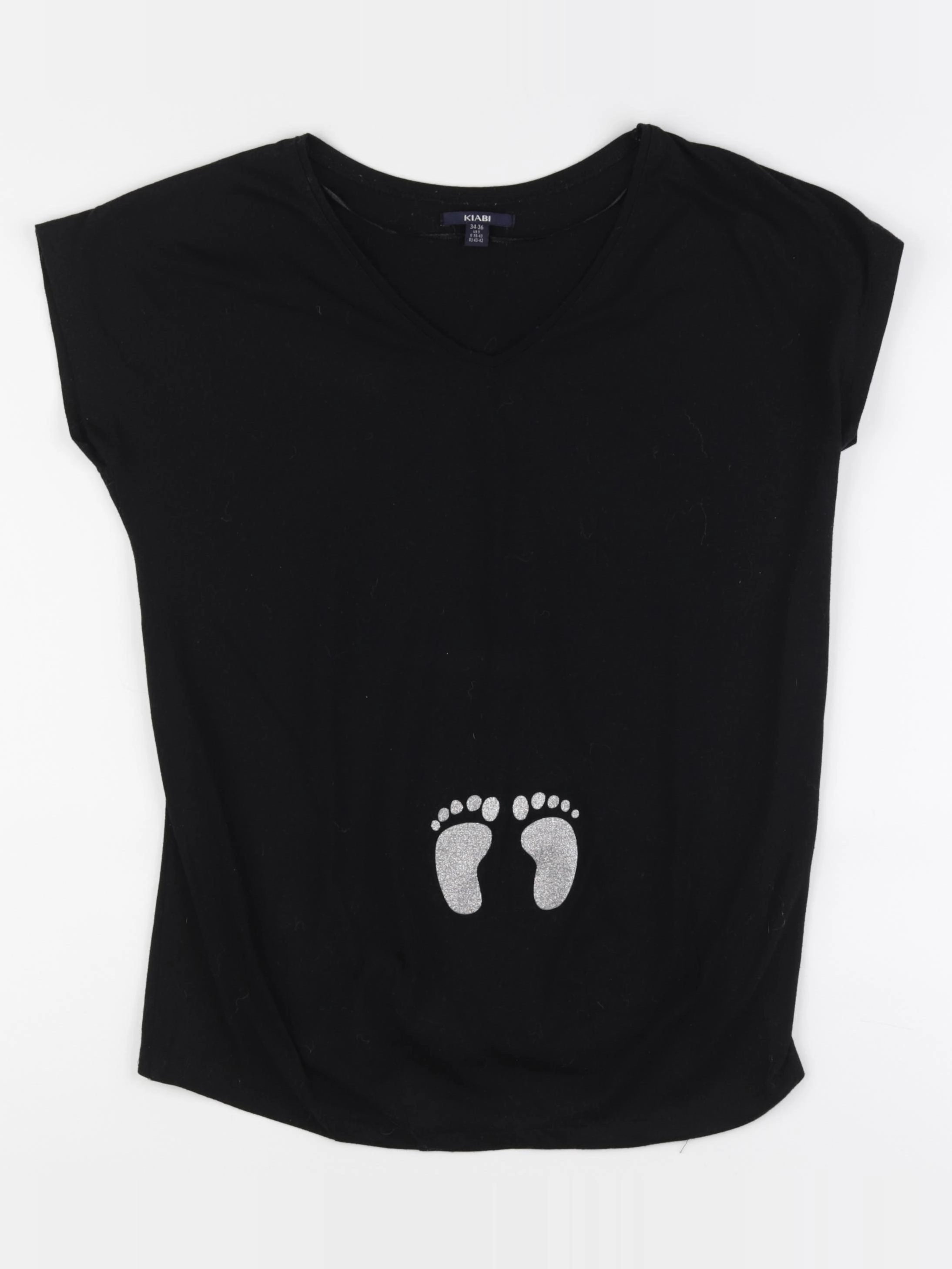 Kiabi - tee-shirt grossesse noir - 34 à 36