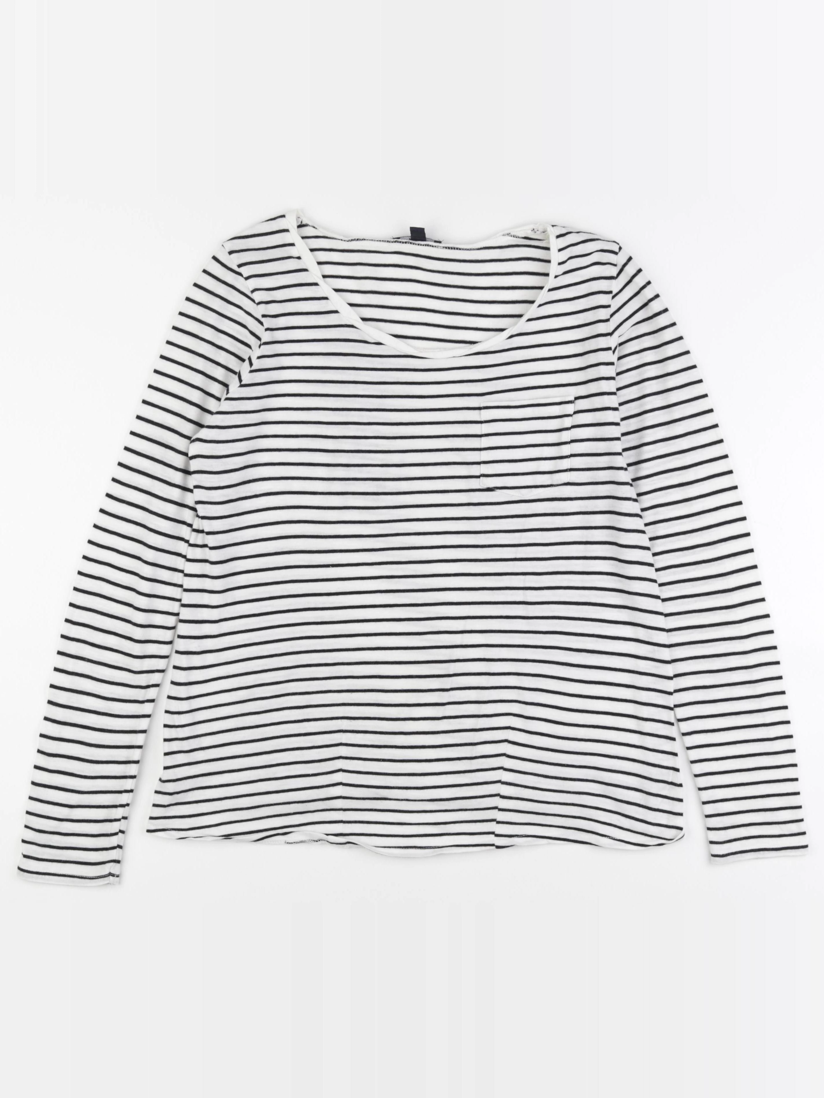 Kiabi - tee-shirt grossesse blanc, noir - 38 à 40