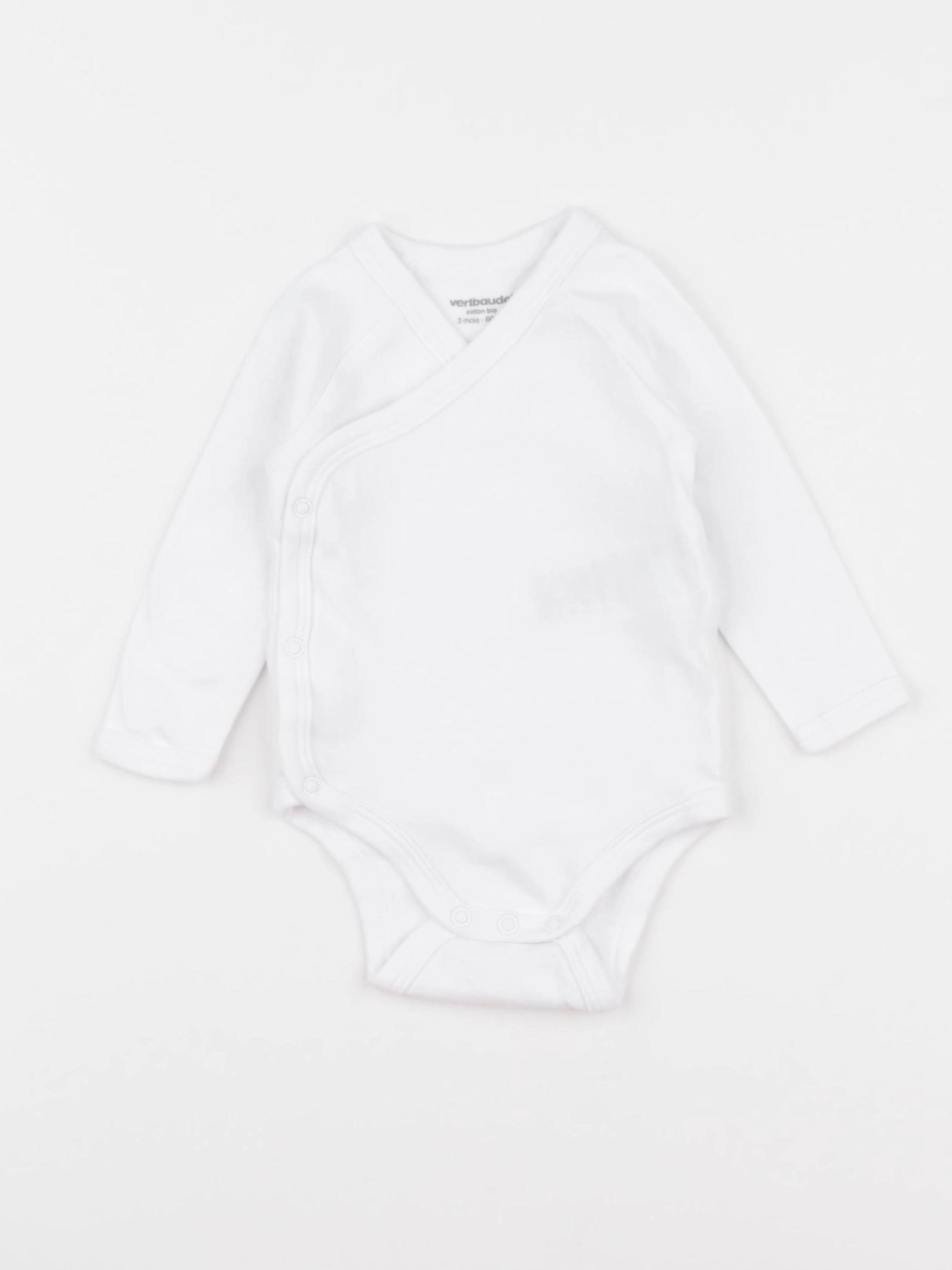 Vertbaudet - body blanc - 3 mois