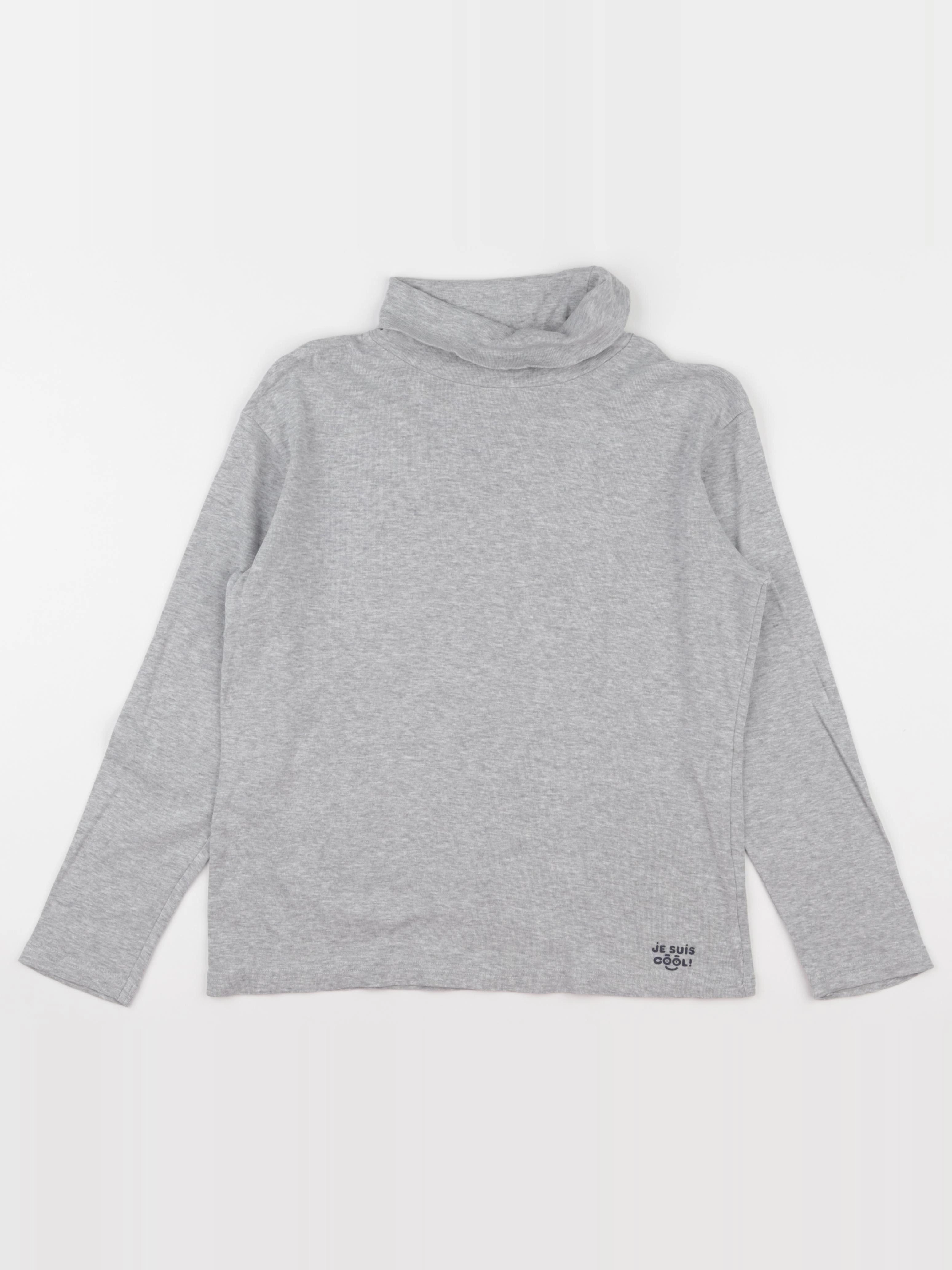 Vertbaudet - sous-pull gris - 12 ans