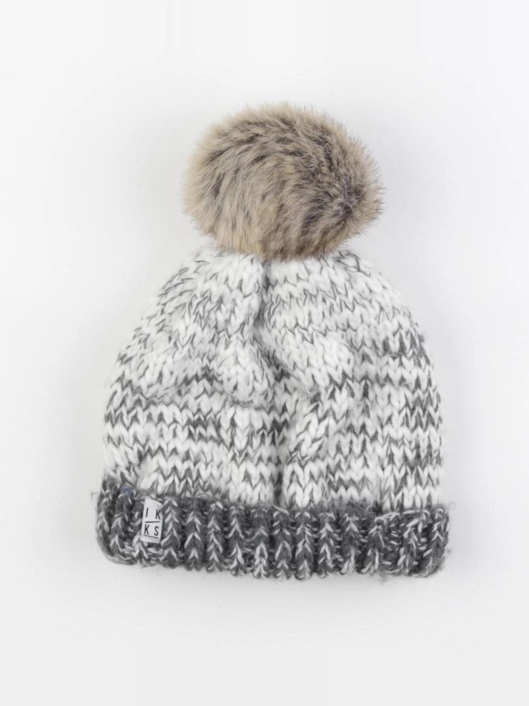 IKKS - bonnet gris - 2/4 ans