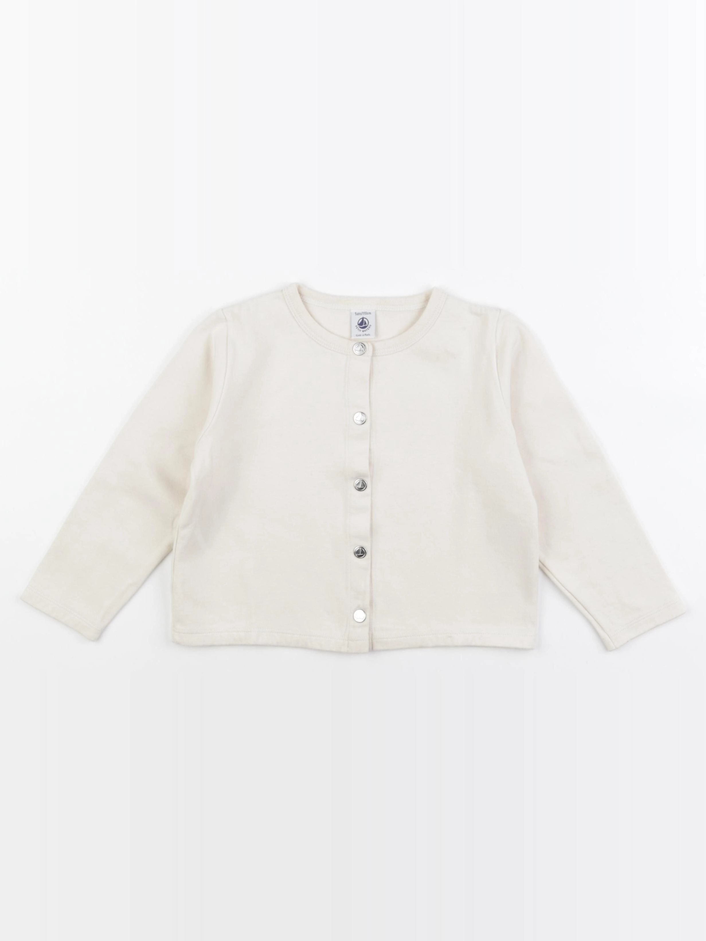 Petit Bateau - sweat beige - 5 ans