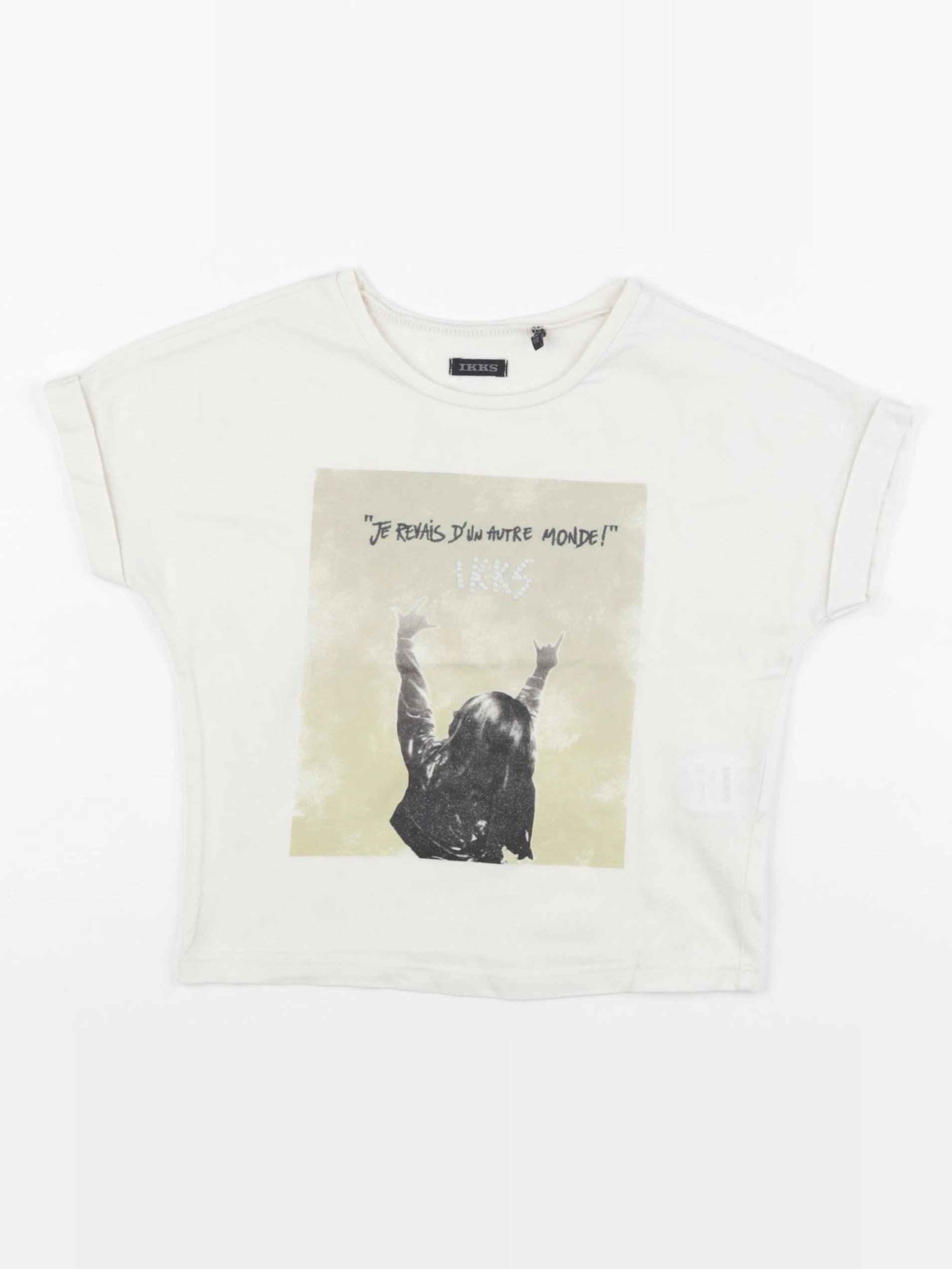 IKKS - tee-shirt beige - 5 ans
