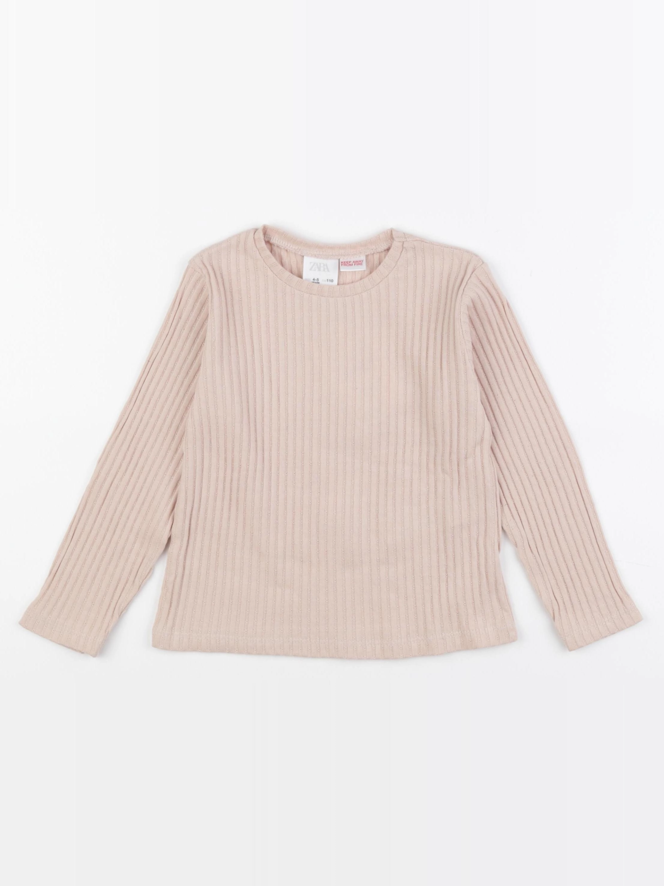 Zara - tee-shirt rose - 4/5 ans