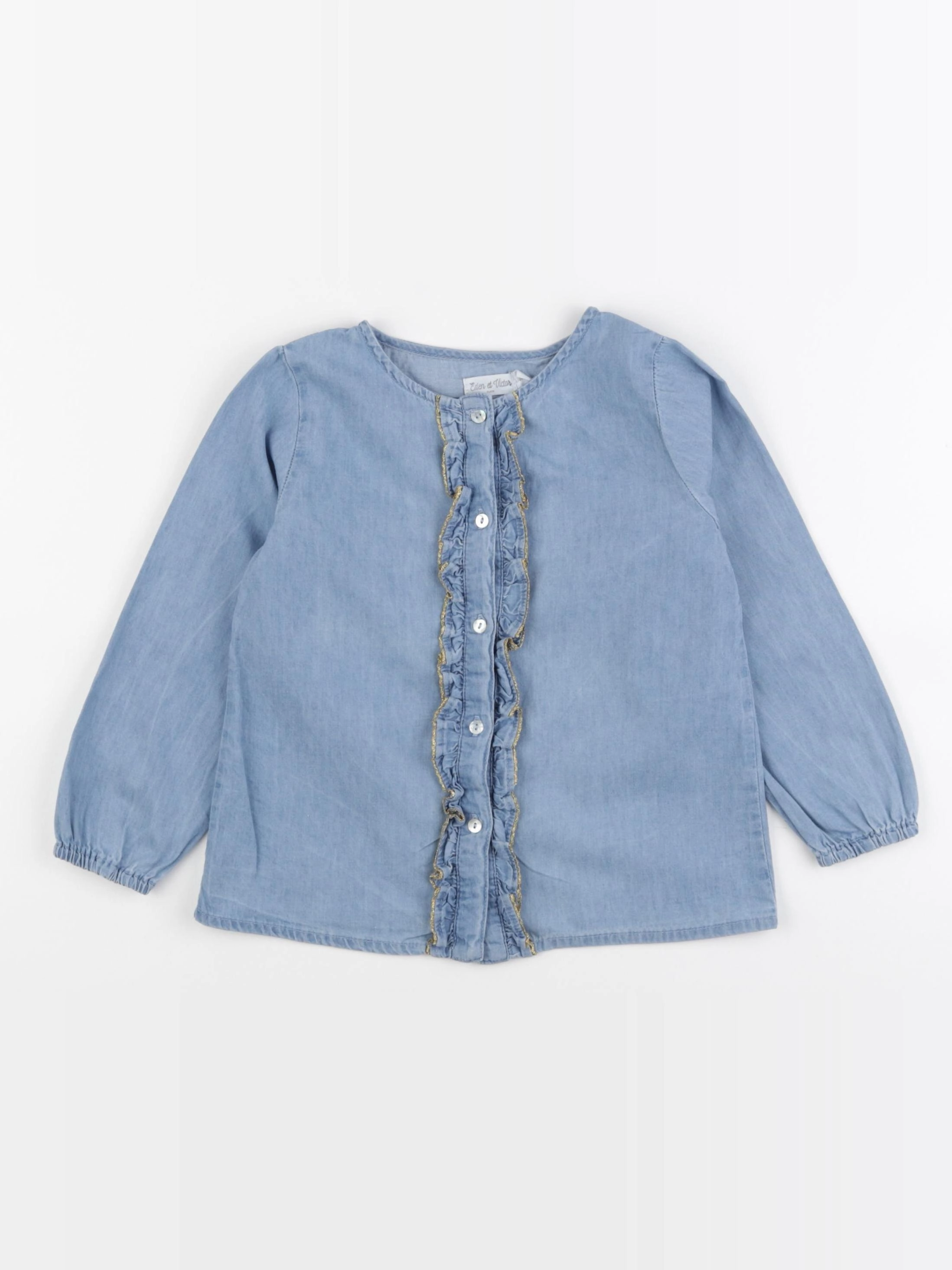 Eden & Victor - blouse bleu - 4 ans