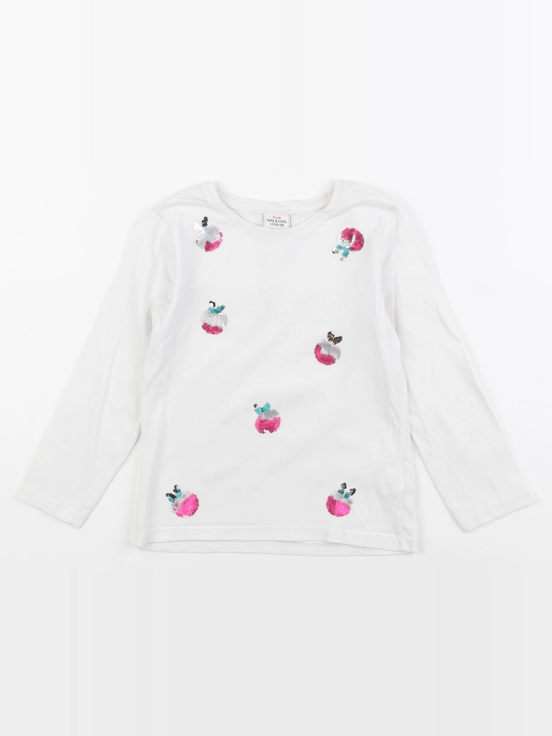 Tape à l'oeil - tee-shirt blanc - 4 ans