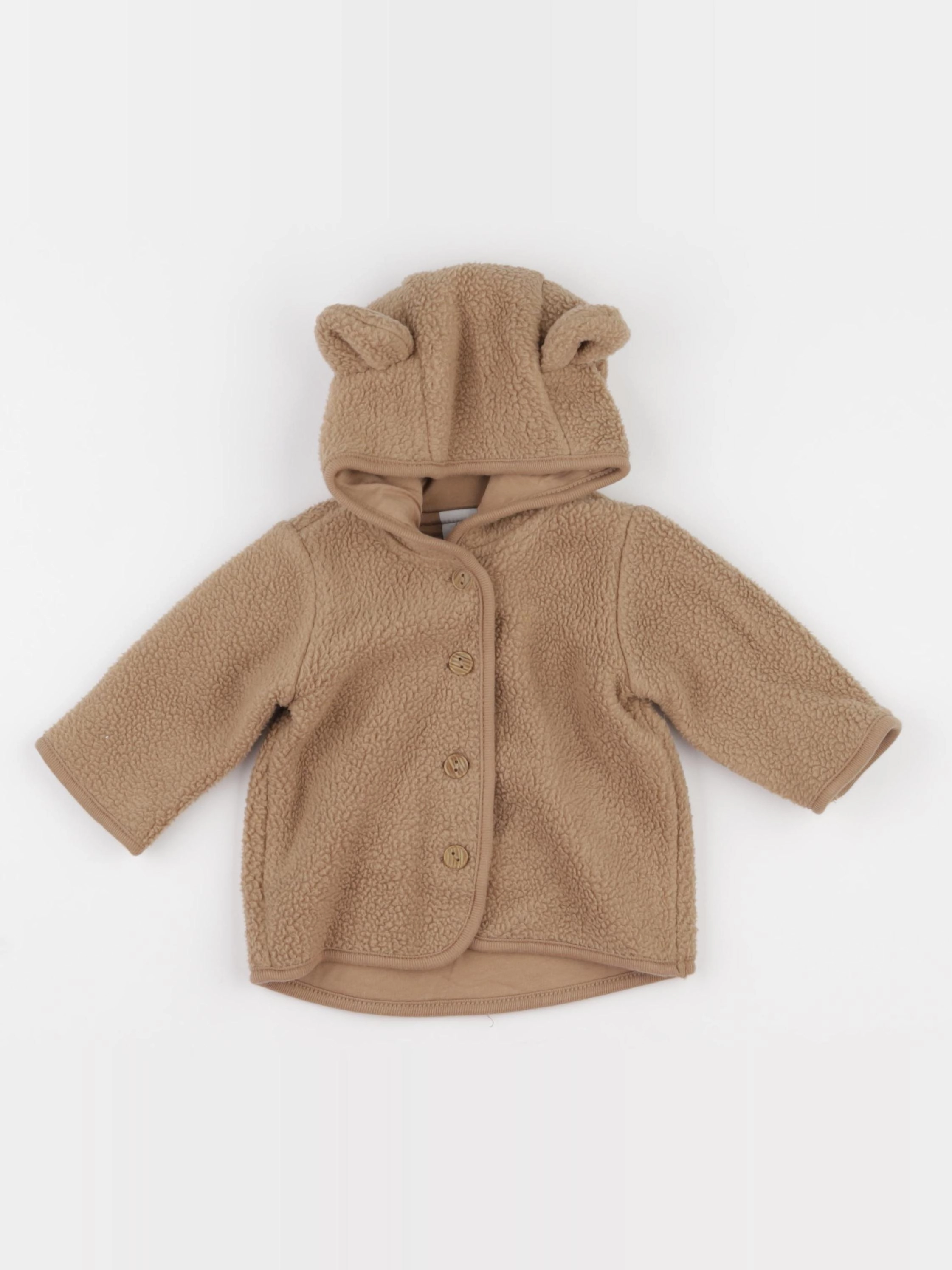 H&M - veste marron - 2/4 mois