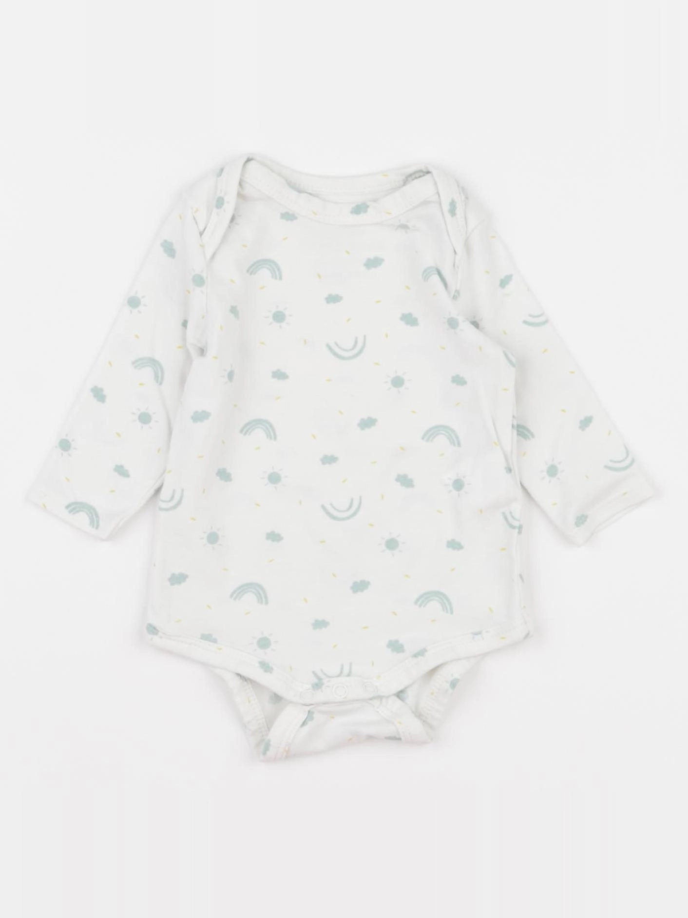 Tape à l'oeil - body beige, bleu - 3 mois