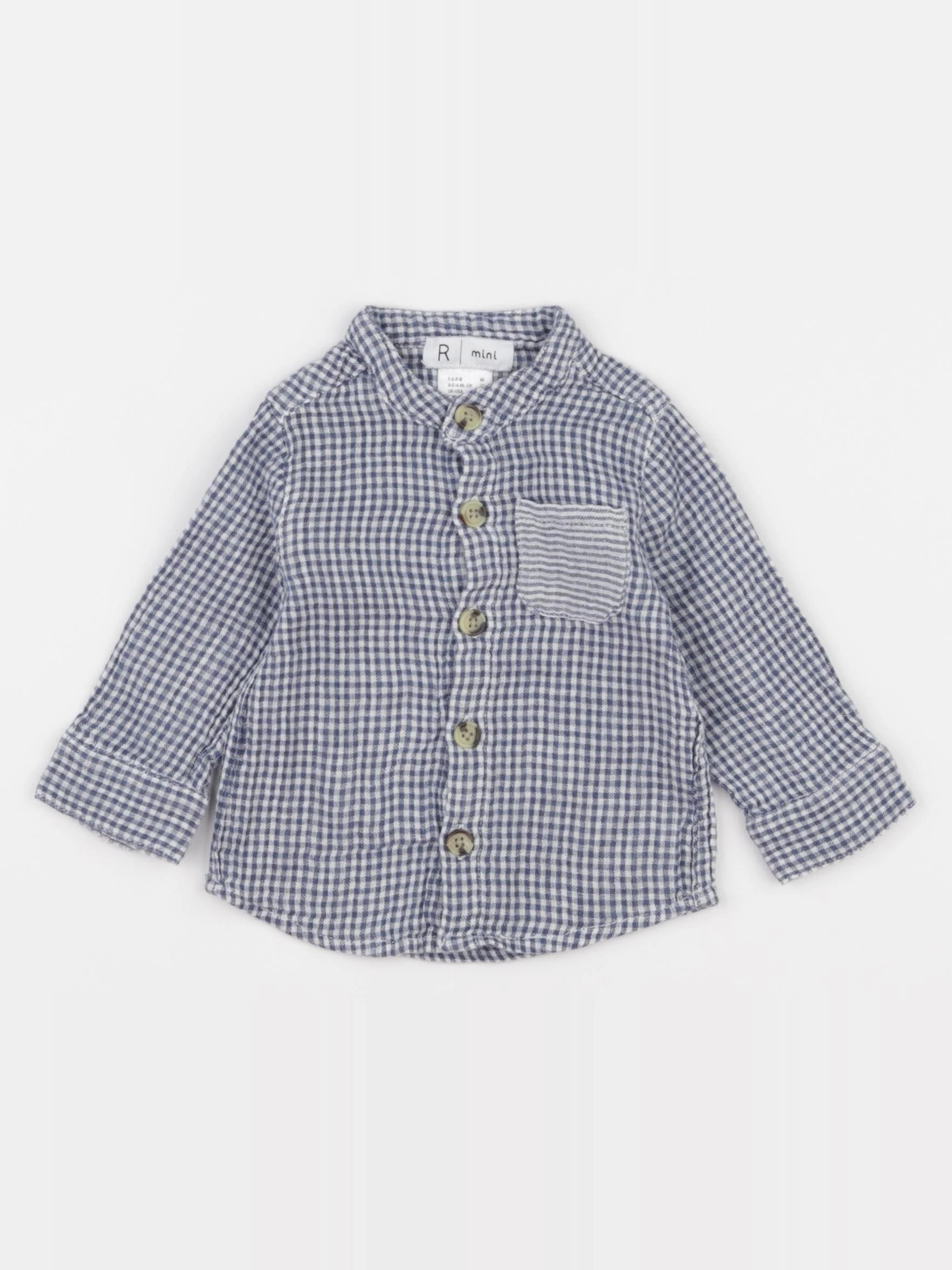 La Redoute - chemise bleu - 3 mois