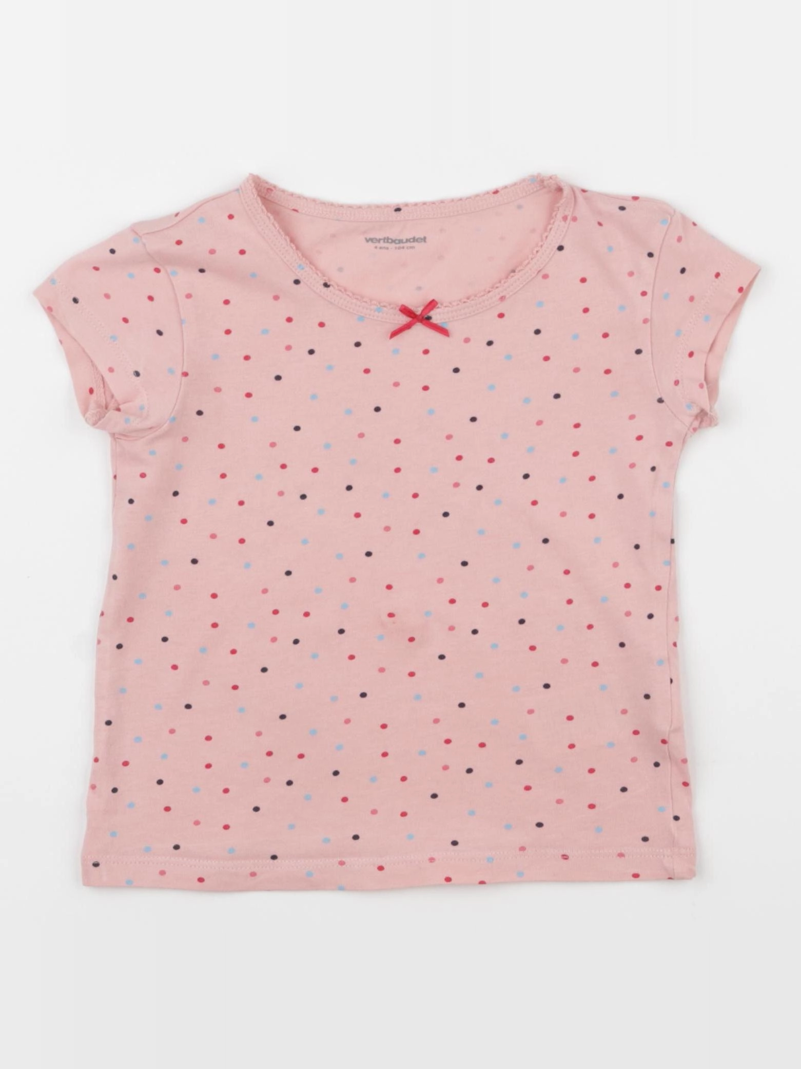 Vertbaudet - maillot de corps rose - 4 ans