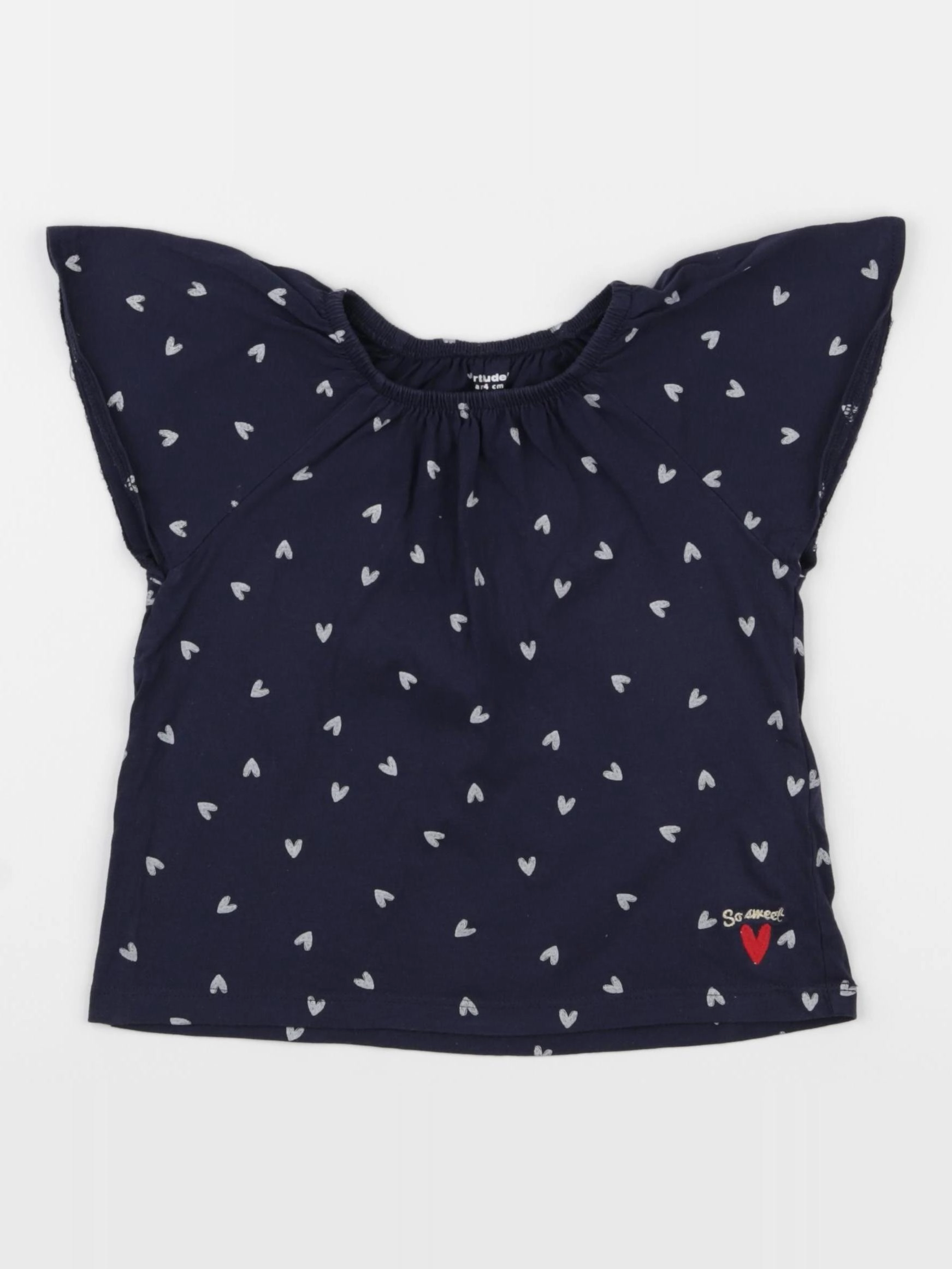 Vertbaudet - tee-shirt bleu - 3 ans