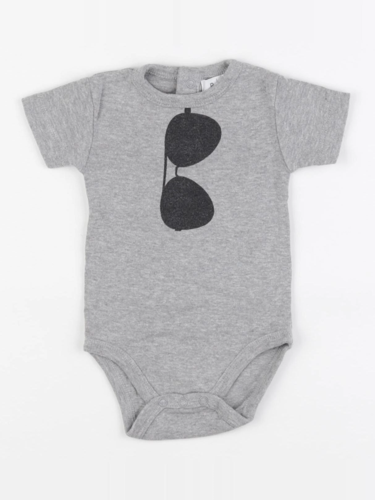 La Redoute - body gris - 1 mois