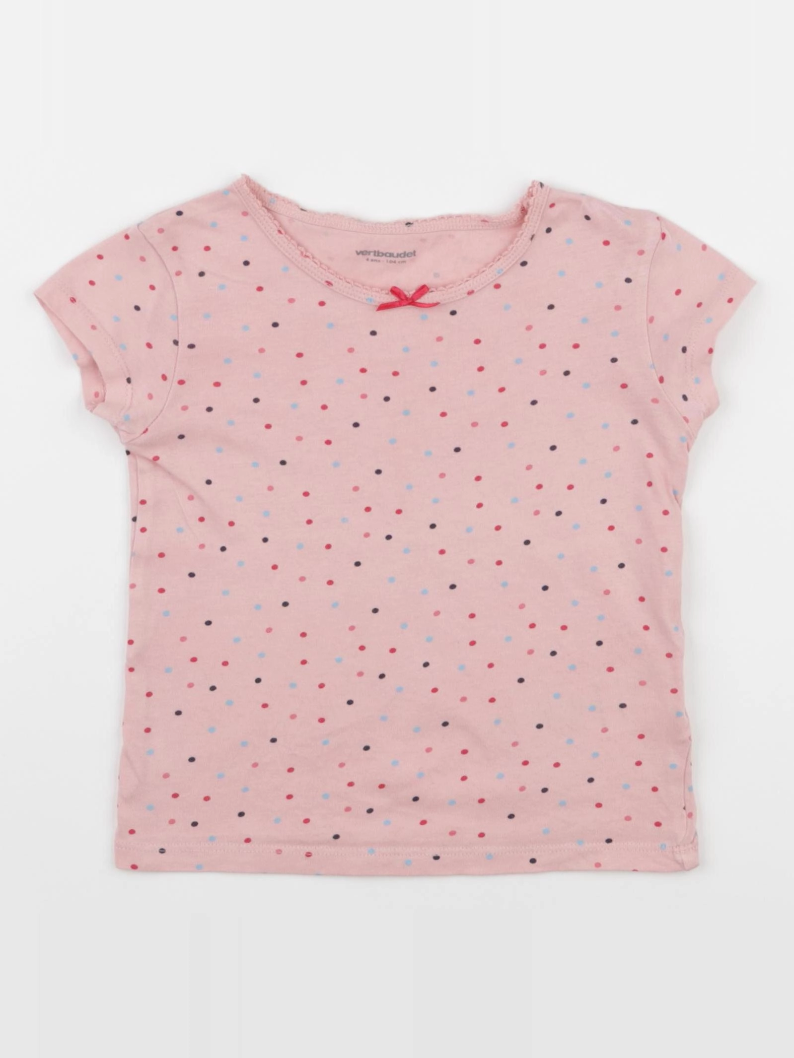 Vertbaudet - maillot de corps rose - 4 ans