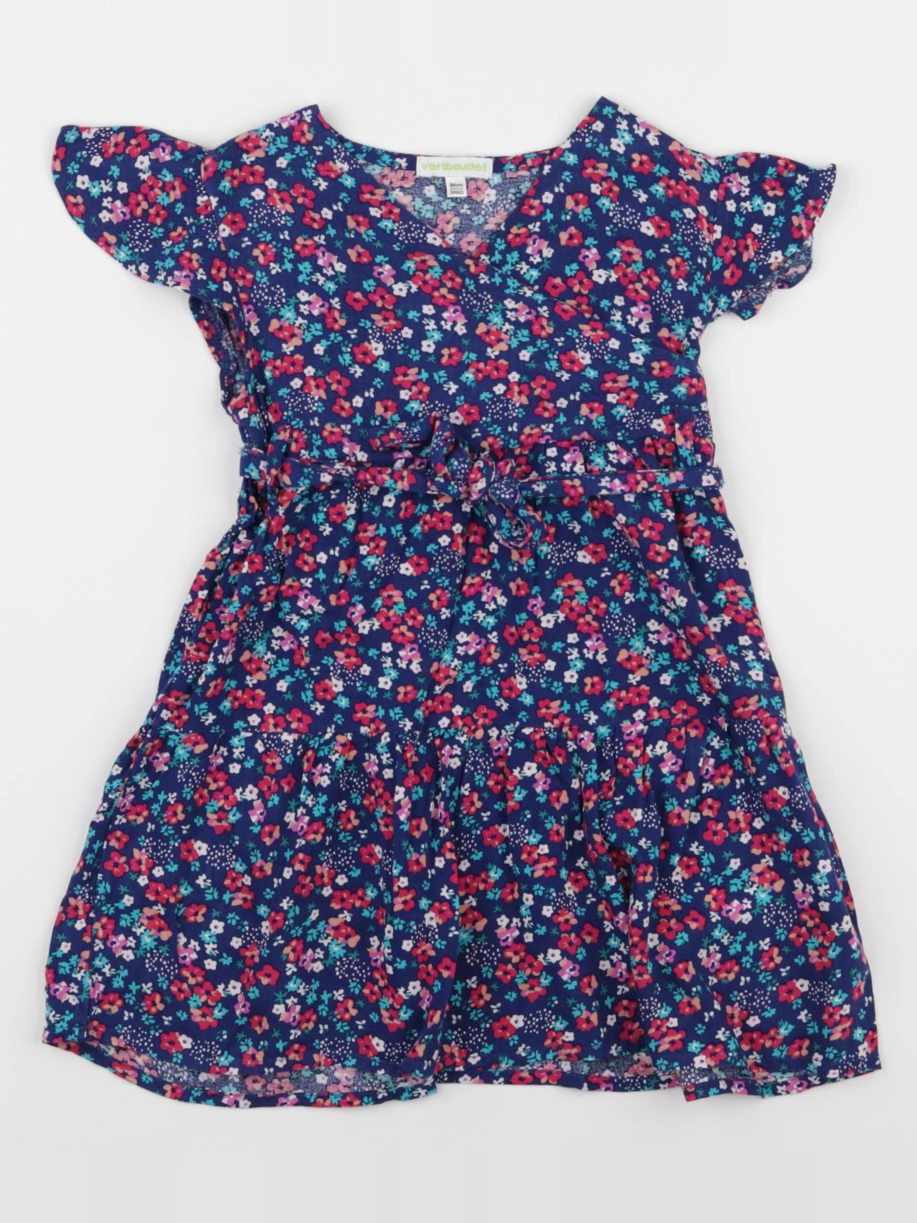 Vertbaudet - robe multicolore - 3 ans