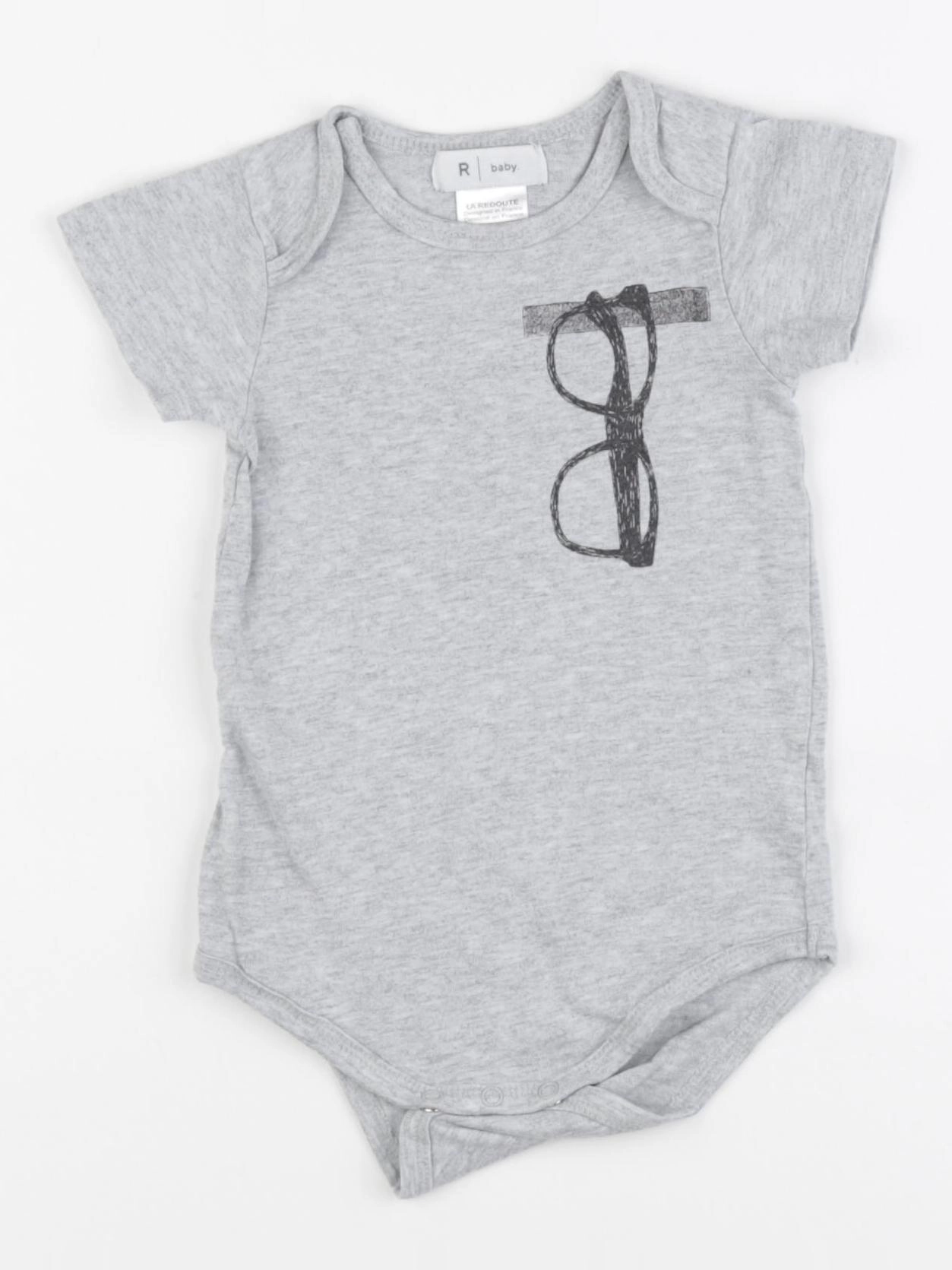 La Redoute - body gris - 9 mois